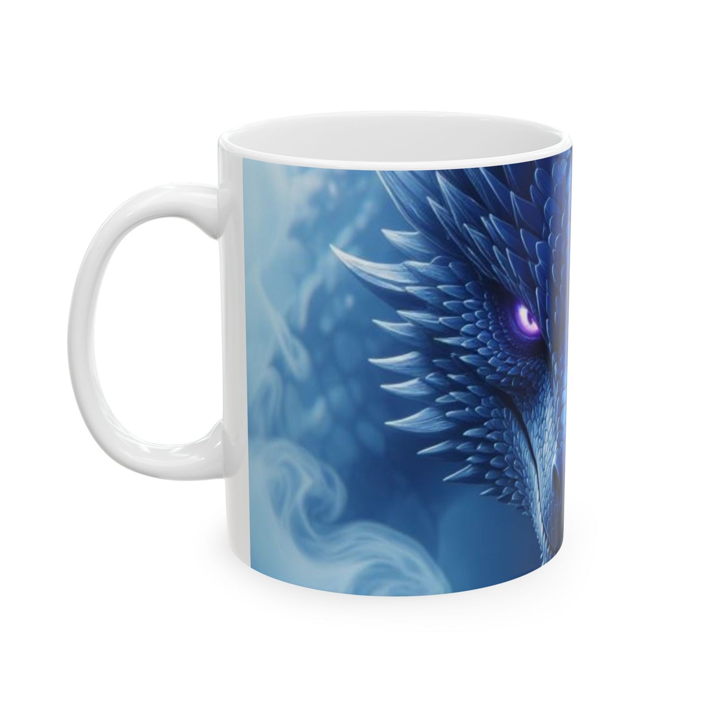 Dragon Theme Ceramic Mug, Fantasy Coffee Cup, Dragon Lover Gift, Unique Birthday Present, Office Decor, 11oz 15oz