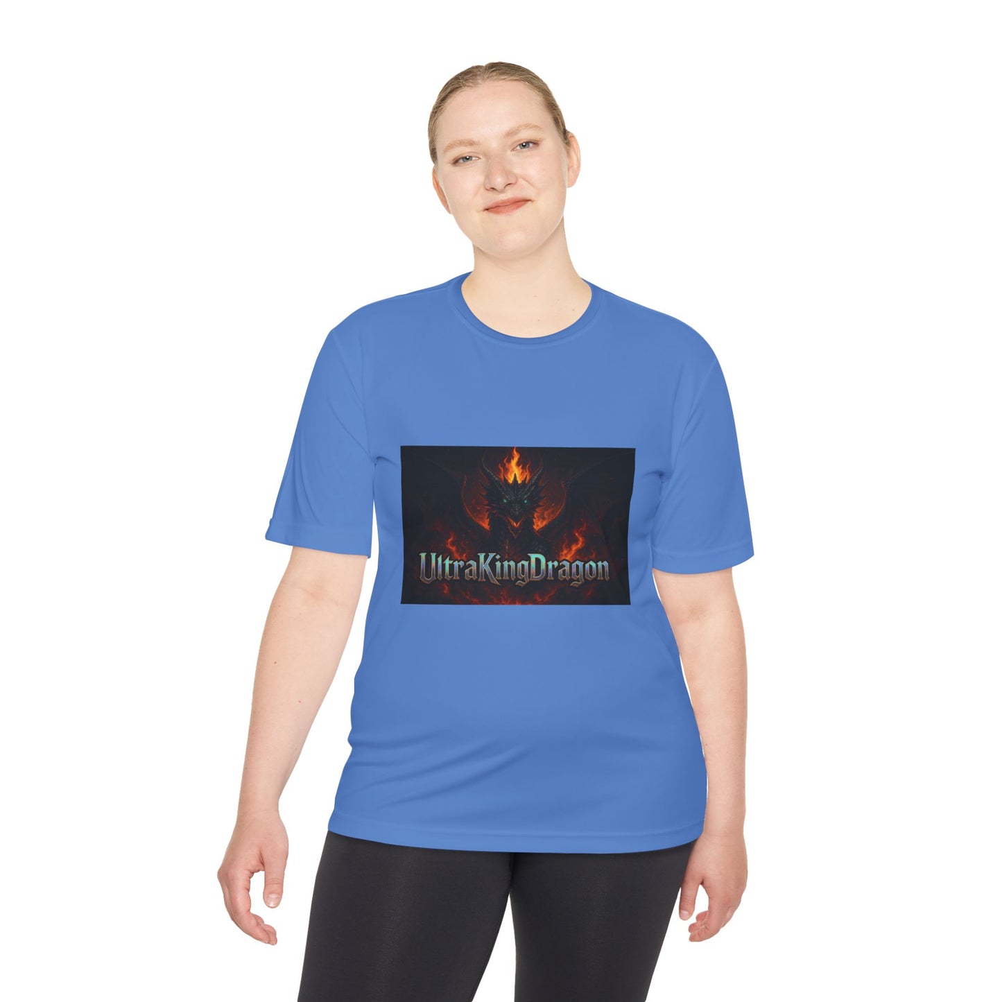 Unisex Moisture Wicking Tee - Dragon Design for Adventure Lovers