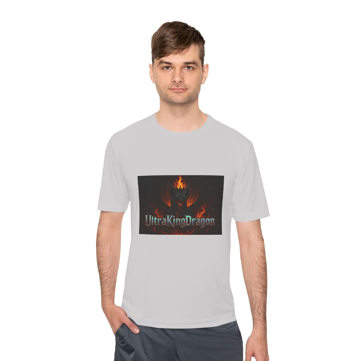 Unisex Moisture Wicking Tee - Dragon Design for Adventure Lovers