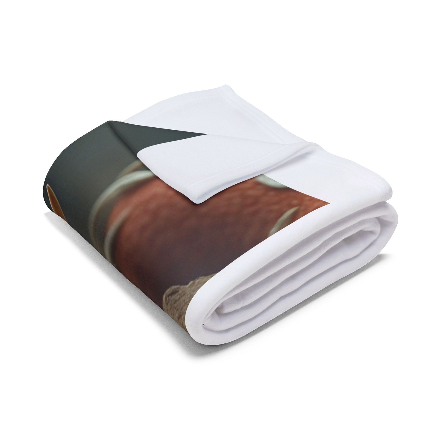 Cozy Arctic Fleece Blanket with Dragon and Dog Design – Perfect for Animal Lovers