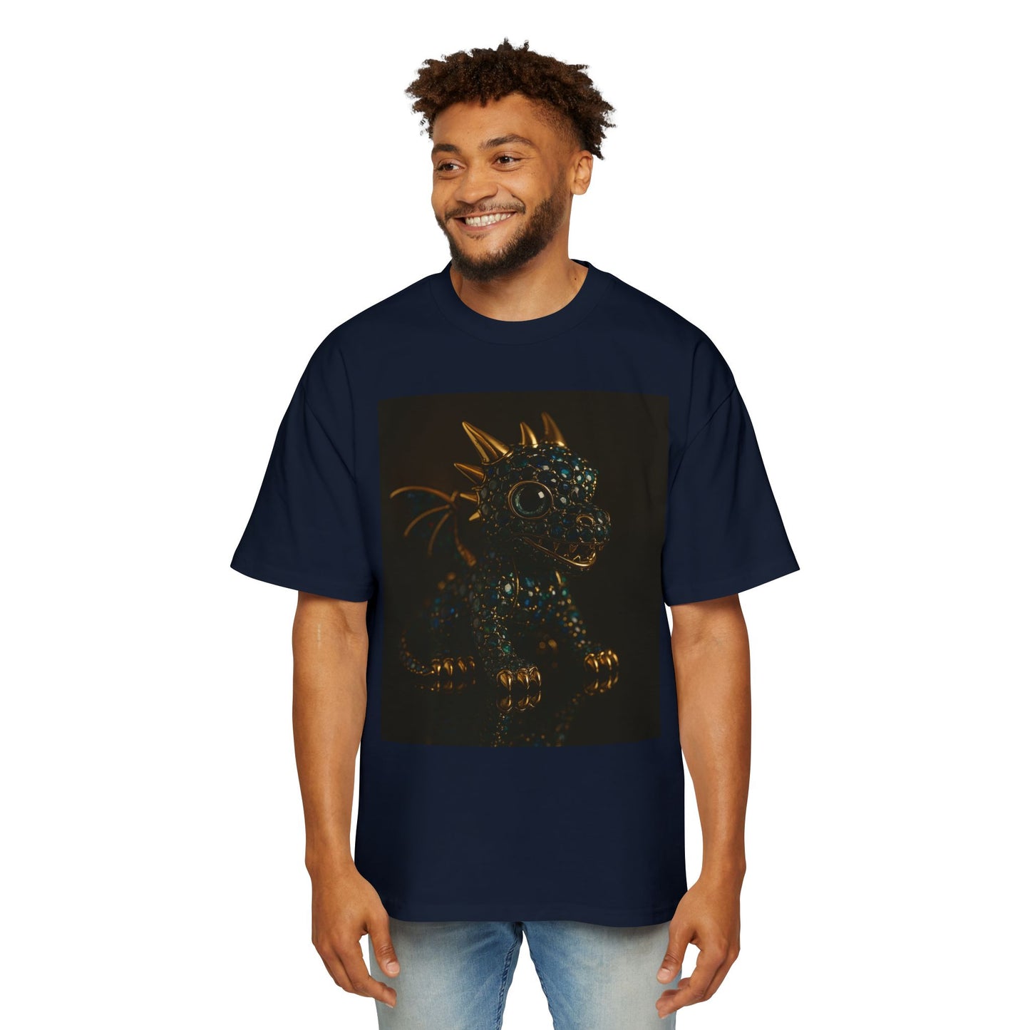 Dragon Design Oversized Tee, Casual Wear, Graphic Shirt, Gift for Fantasy Lovers, Unique T-Shirt, Perfect for Festivals and Everyday