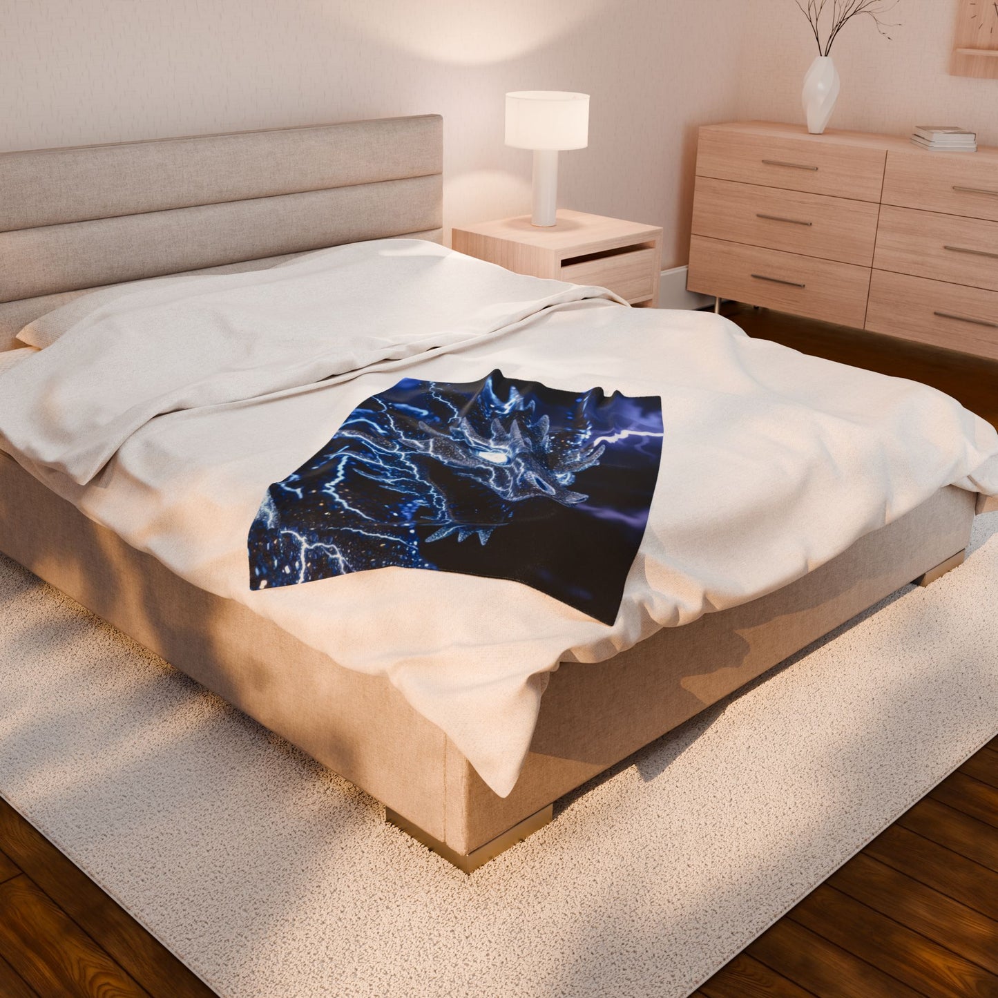 Dragon Lightning Velveteen Plush Blanket