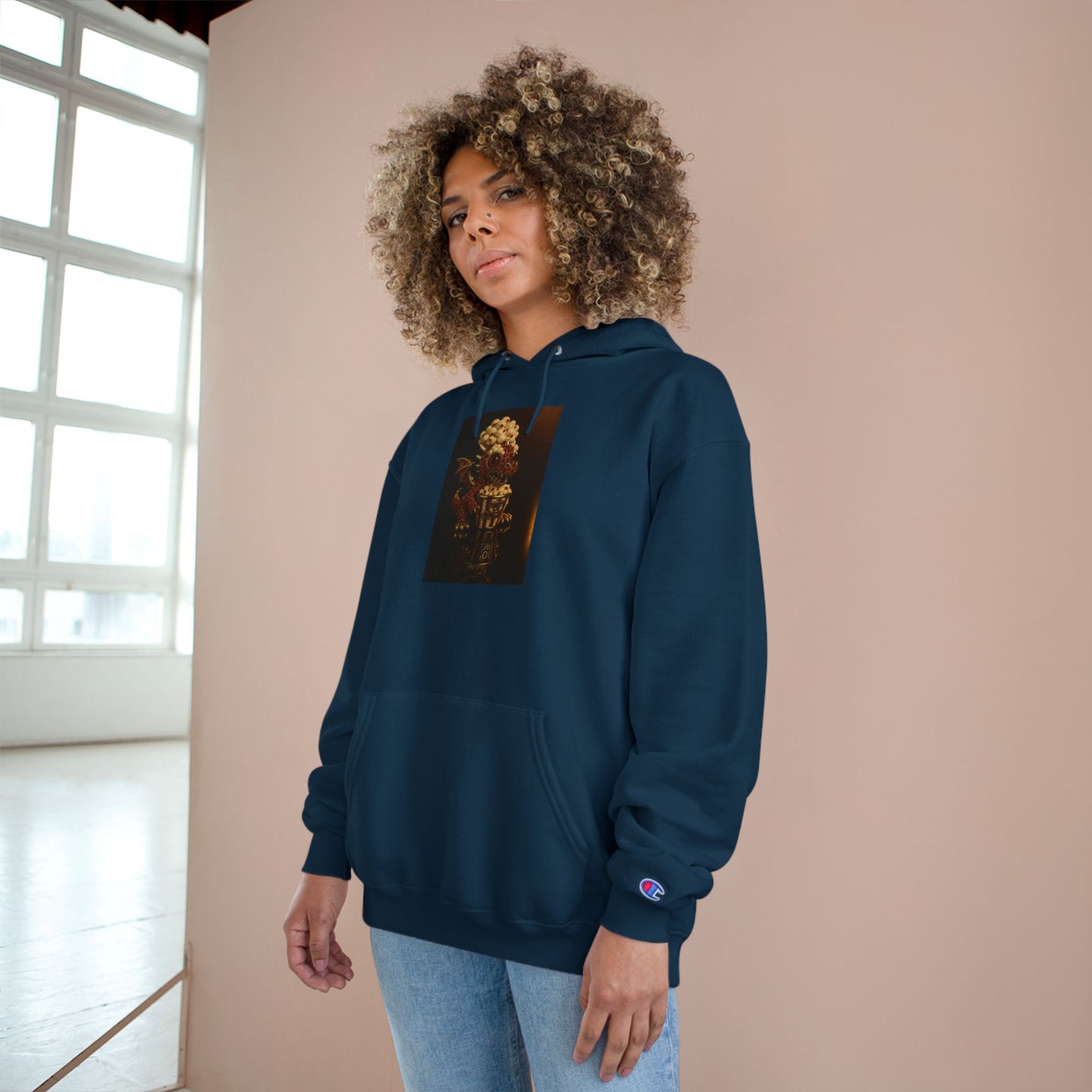 Champion Hoodie with Artistic Design - Cozy Streetwear for Creative Souls, Perfect for Gifts, Festivals, and Everyday Wear