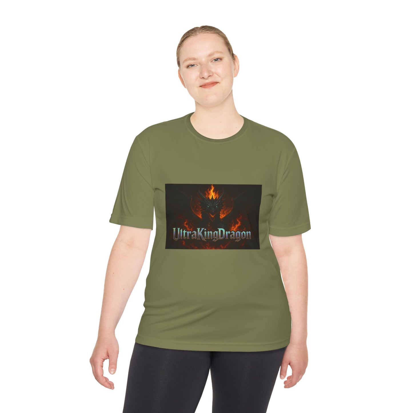 Unisex Moisture Wicking Tee - Dragon Design for Adventure Lovers
