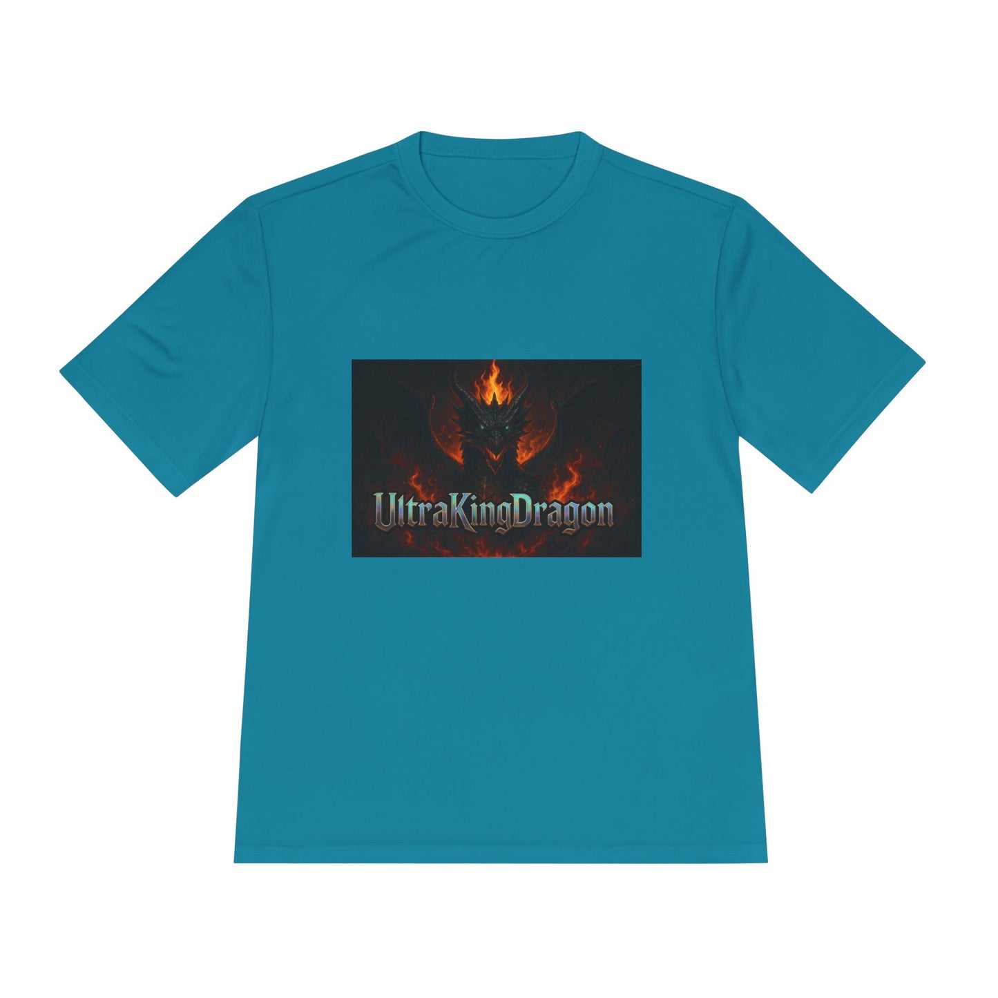 Unisex Moisture Wicking Tee - Dragon Design for Adventure Lovers