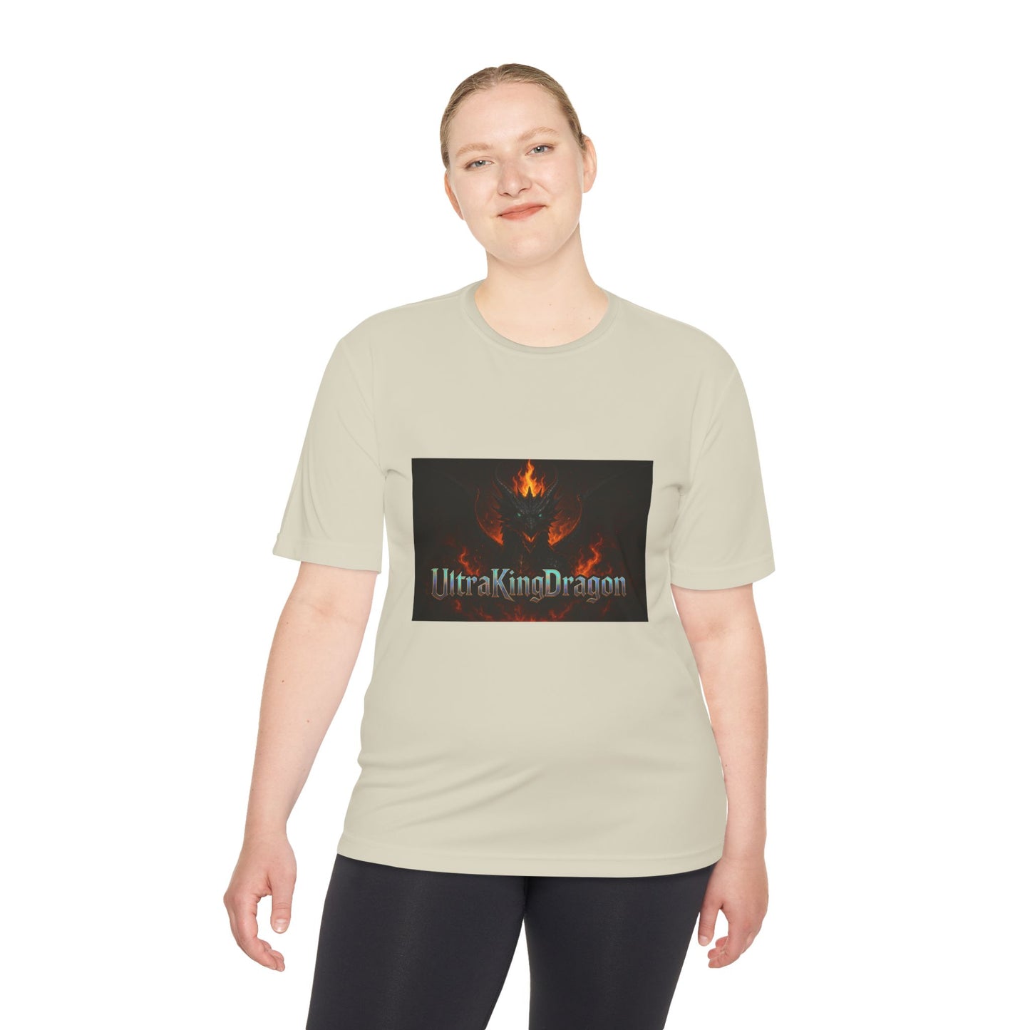Unisex Moisture Wicking Tee - Dragon Design for Adventure Lovers