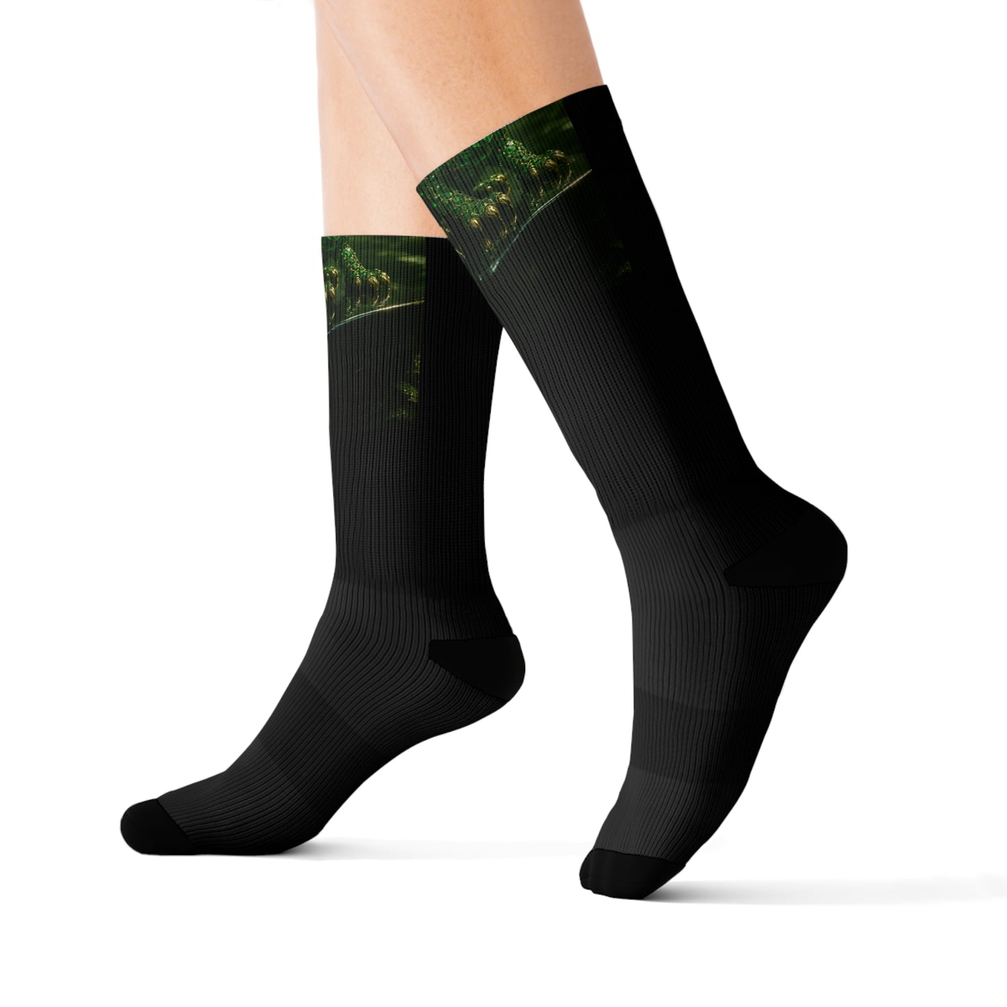 Nature-Inspired Sublimation Socks for Outdoor Lovers, Gift for Adventurers, Eco-Friendly, Cozy, Fashionable Feet, Unique Sock Design
