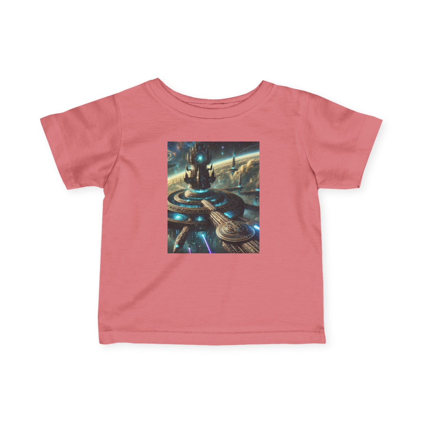 Galactic Adventure Infant Tee - Cosmic Print for Little Explorers
