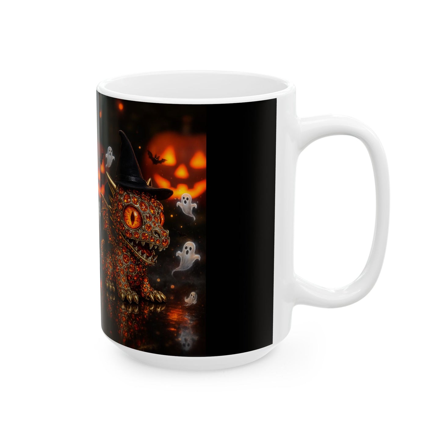 Halloween Ghosts Ceramic Mug, Spooky Decor, Fall Coffee Cup, Halloween Gift, Cute Ghost Mug