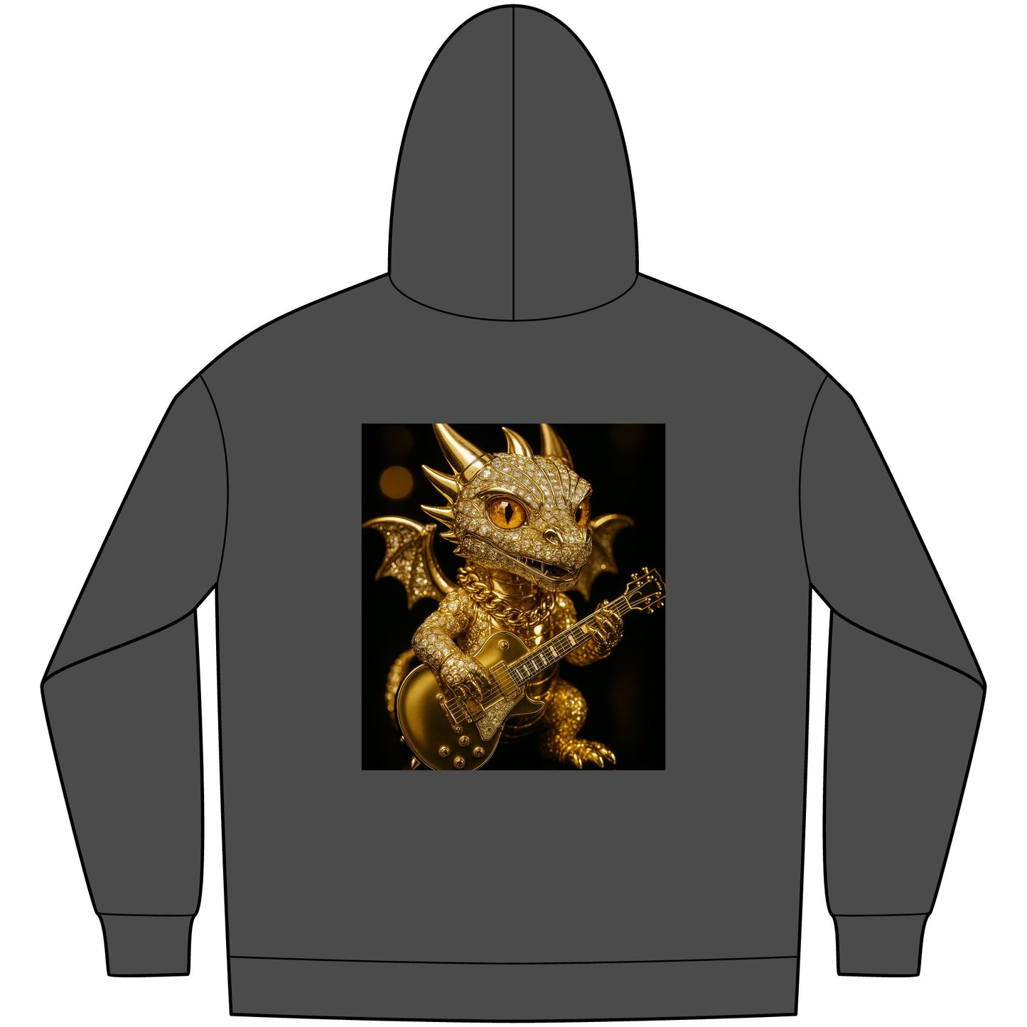 Dragon Graphic Fleece Hoodie, Fantasy Hoodie, Men's Streetwear, Cozy Gift for Gamers, Mythical Dragon Apparel, Unique Hoodie for Everyday
