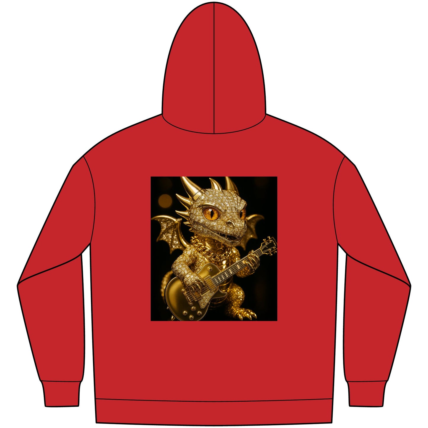 Dragon Graphic Fleece Hoodie, Fantasy Hoodie, Men's Streetwear, Cozy Gift for Gamers, Mythical Dragon Apparel, Unique Hoodie for Everyday