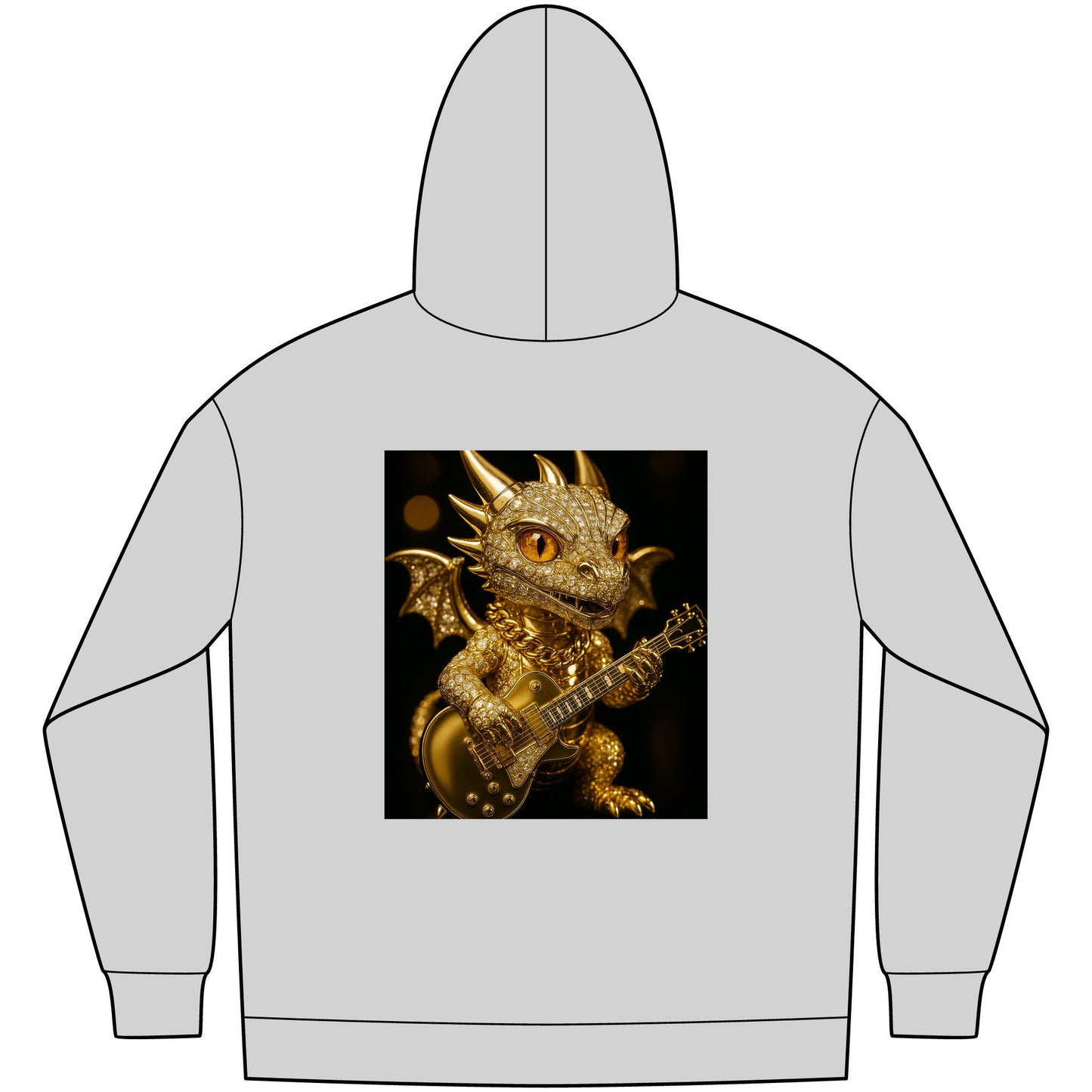 Dragon Graphic Fleece Hoodie, Fantasy Hoodie, Men's Streetwear, Cozy Gift for Gamers, Mythical Dragon Apparel, Unique Hoodie for Everyday
