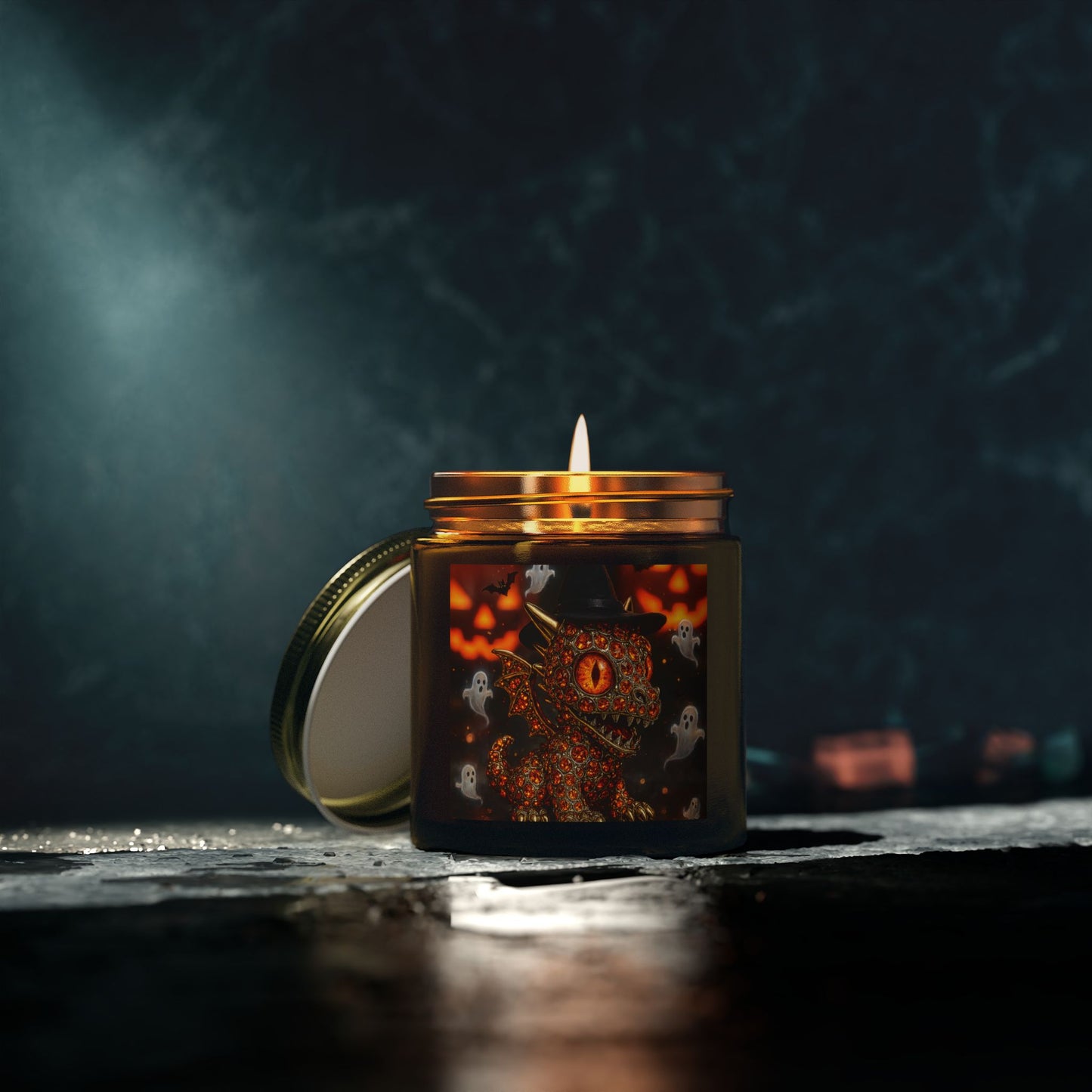 Halloween Dragon Scented Candles - Coconut Apricot Wax, Decorative Gifts, Home Fragrance, Fall Decor, Spooky Candle