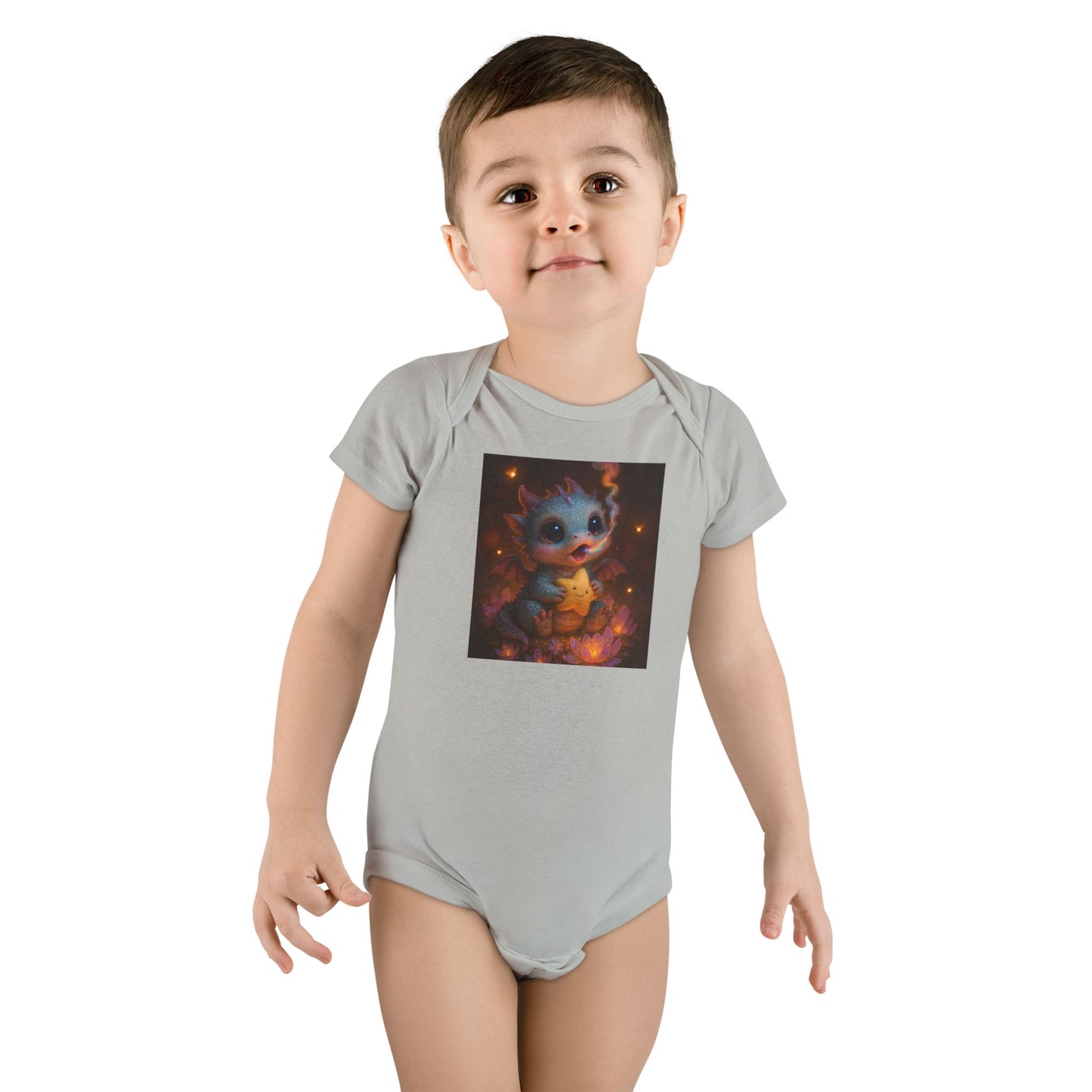 Cosmic Baby Short Sleeve Onesie® - Colorful Space Design for Newborns