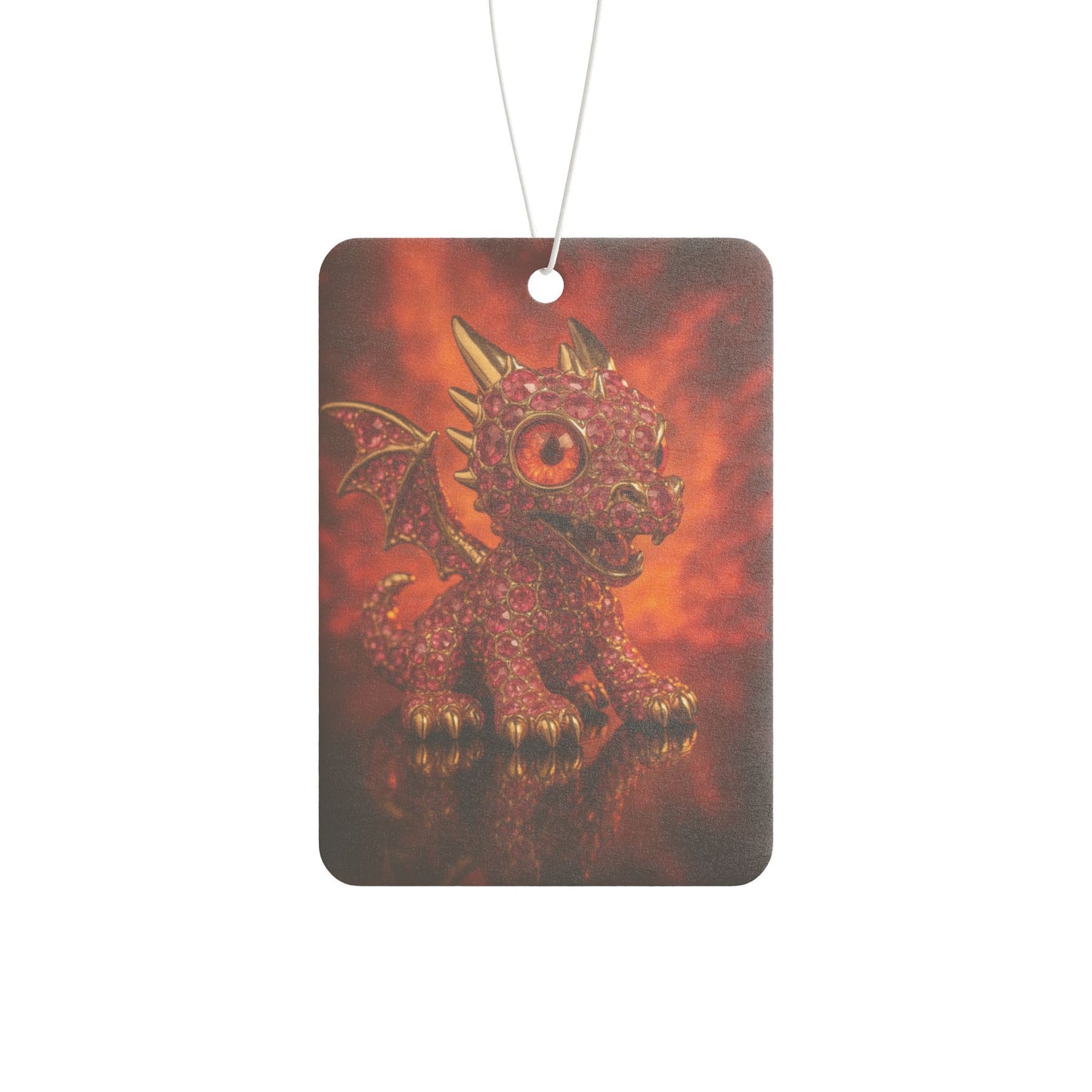 Dragon Fire Car Air Freshener, Cute Dragon Decor, Auto Scent Diffuser, Gift for Kids, Fantasy Car Accessory, Dragon Lover Gift