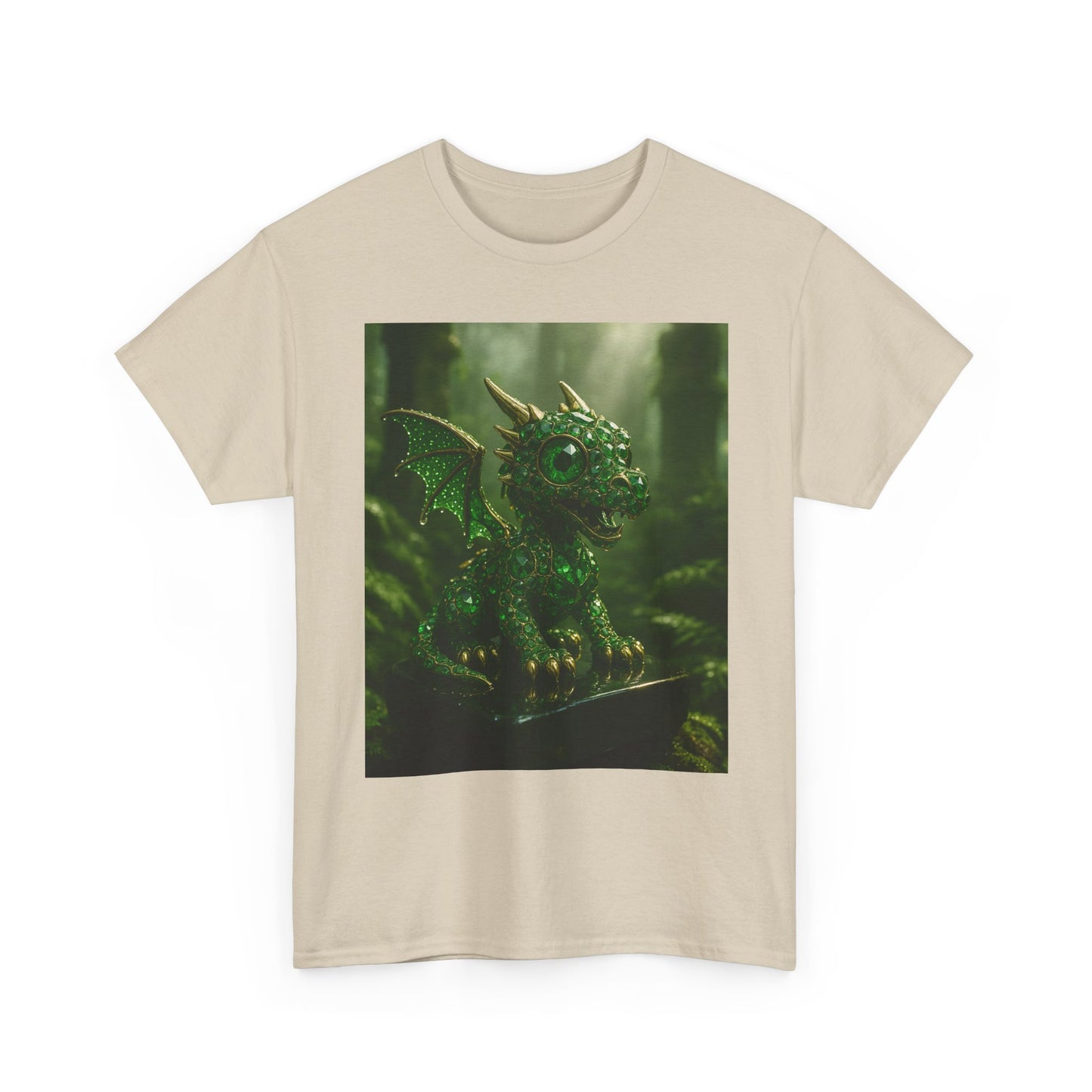 Fantasy Dragon Graphic Tee, Unisex Heavy Cotton Shirt, Cute Dragon Top, Gifts for Dragon Lovers, Whimsical Art T-Shirt, Casual Wear