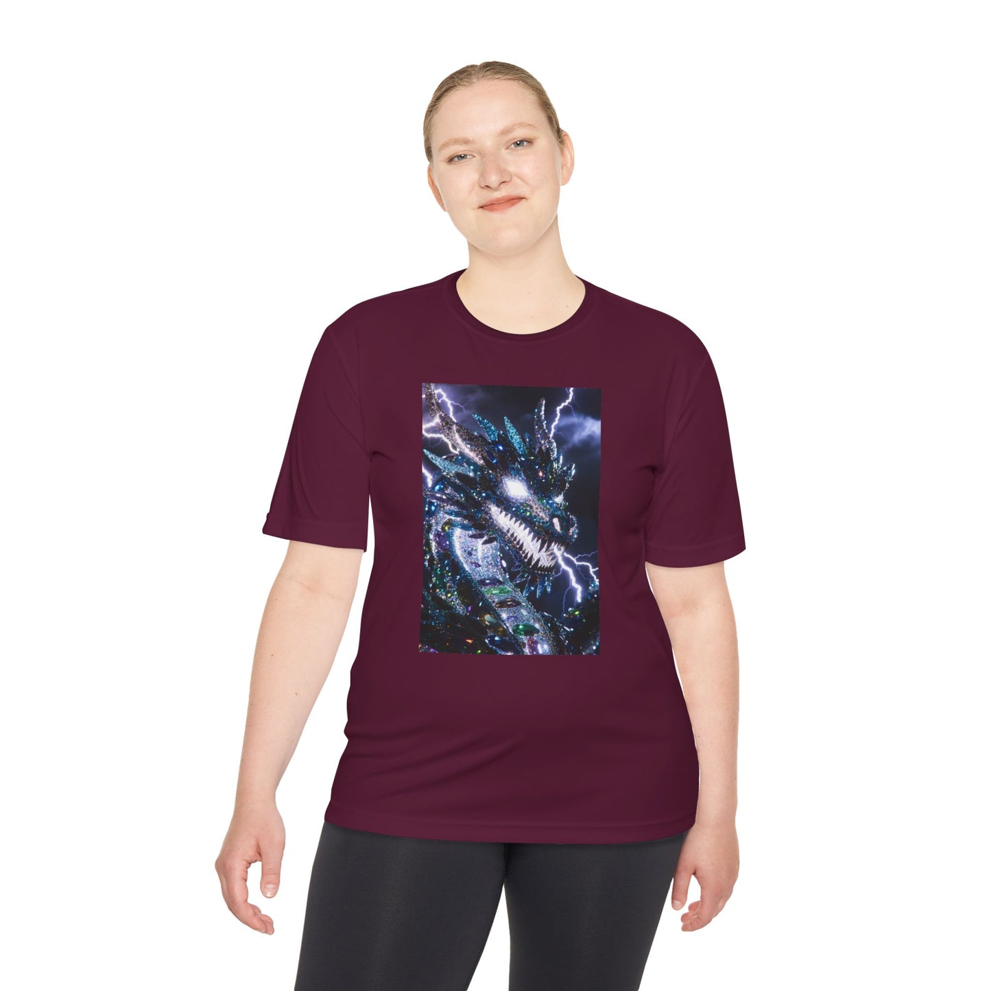 Lightning Dragon Graphic Tee — Cosmic Fantasy Dragon Shirt