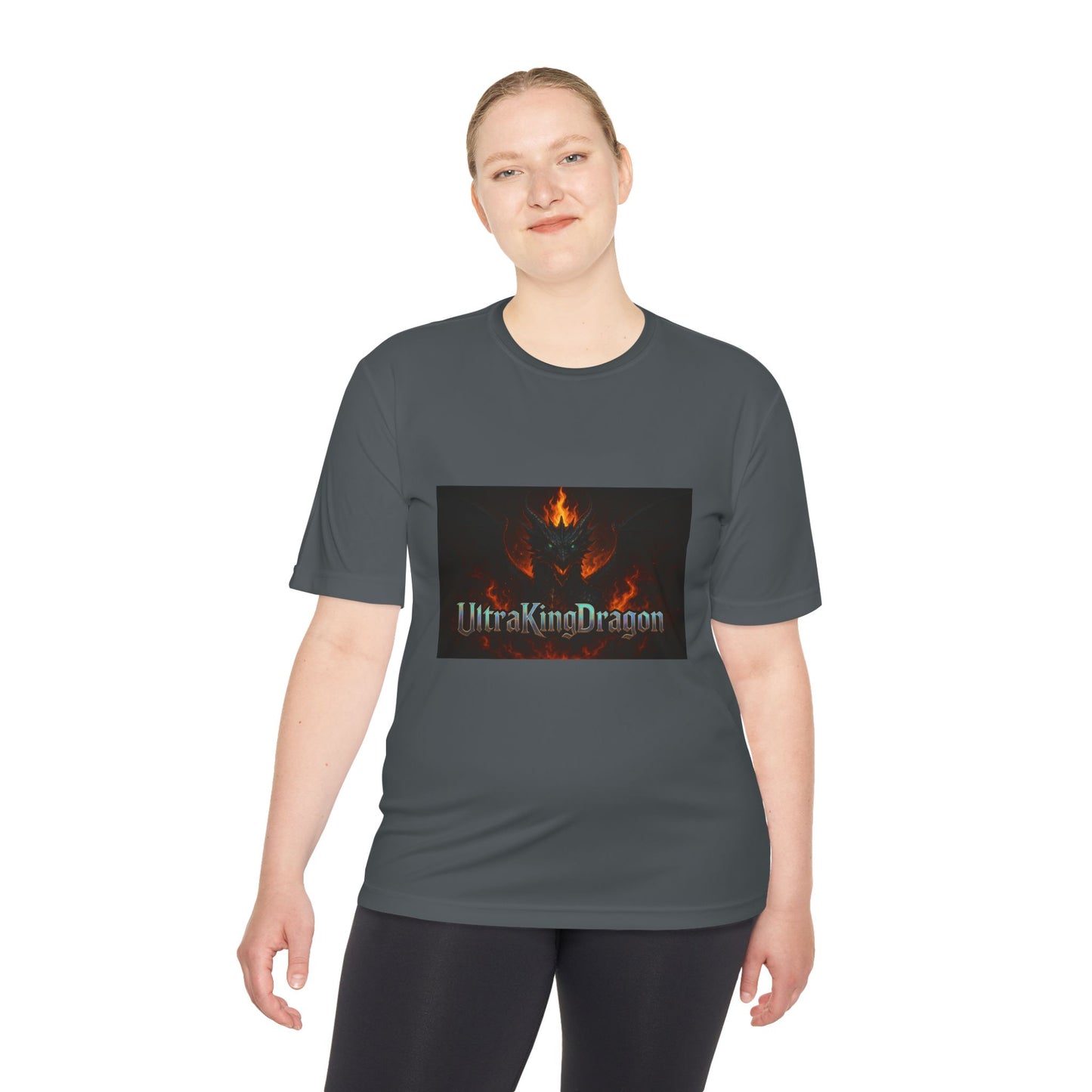Unisex Moisture Wicking Tee - Dragon Design for Adventure Lovers