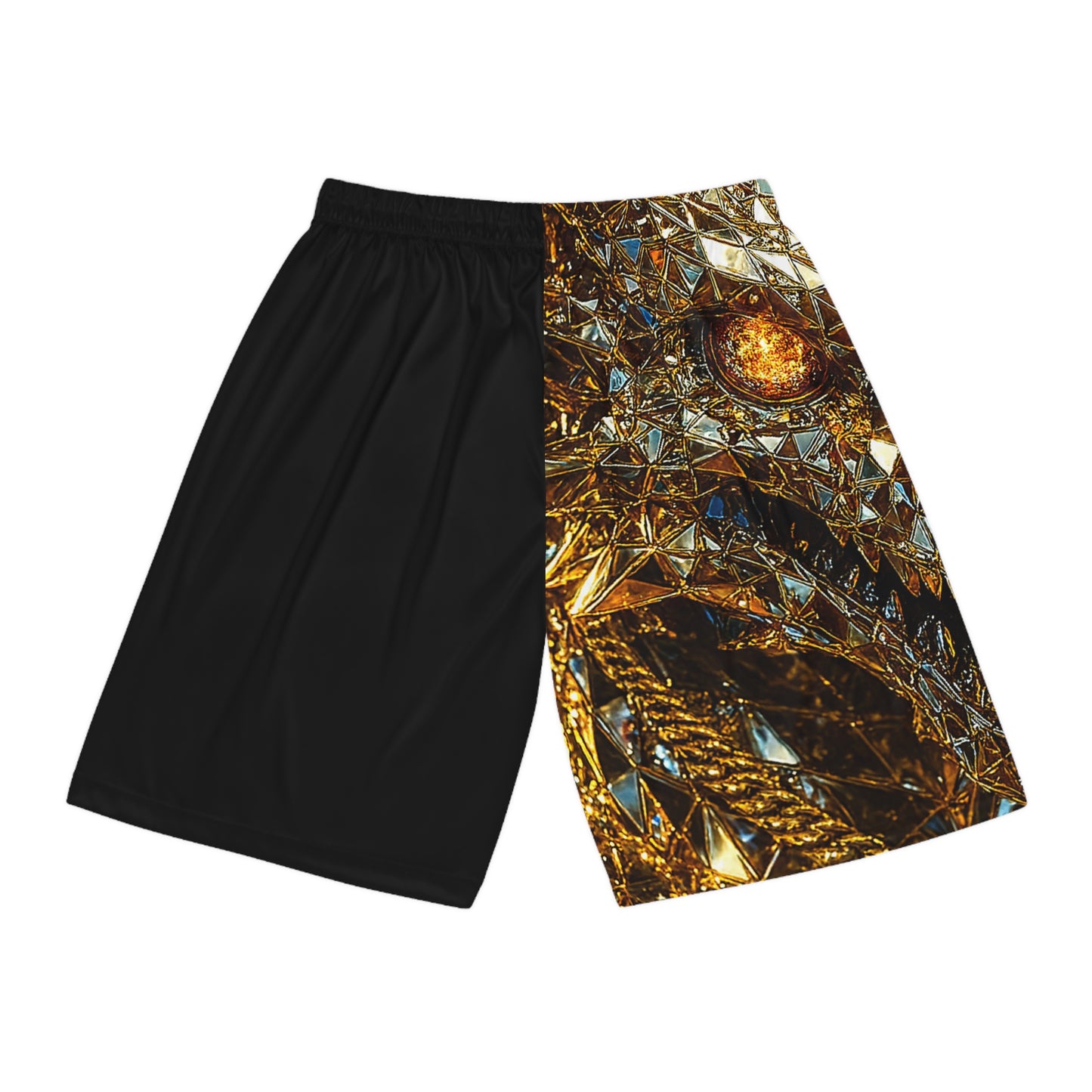 Golden Dragon Basketball Shorts, Trendy Sportswear, Athleisure, Gift for Athletes, Cool Summer Wear