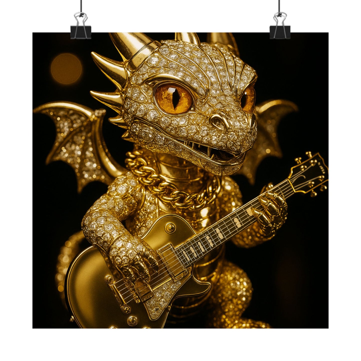 Fantasy Dragon & Genie Matte Vertical Poster - Unique Wall Art for Home Decor