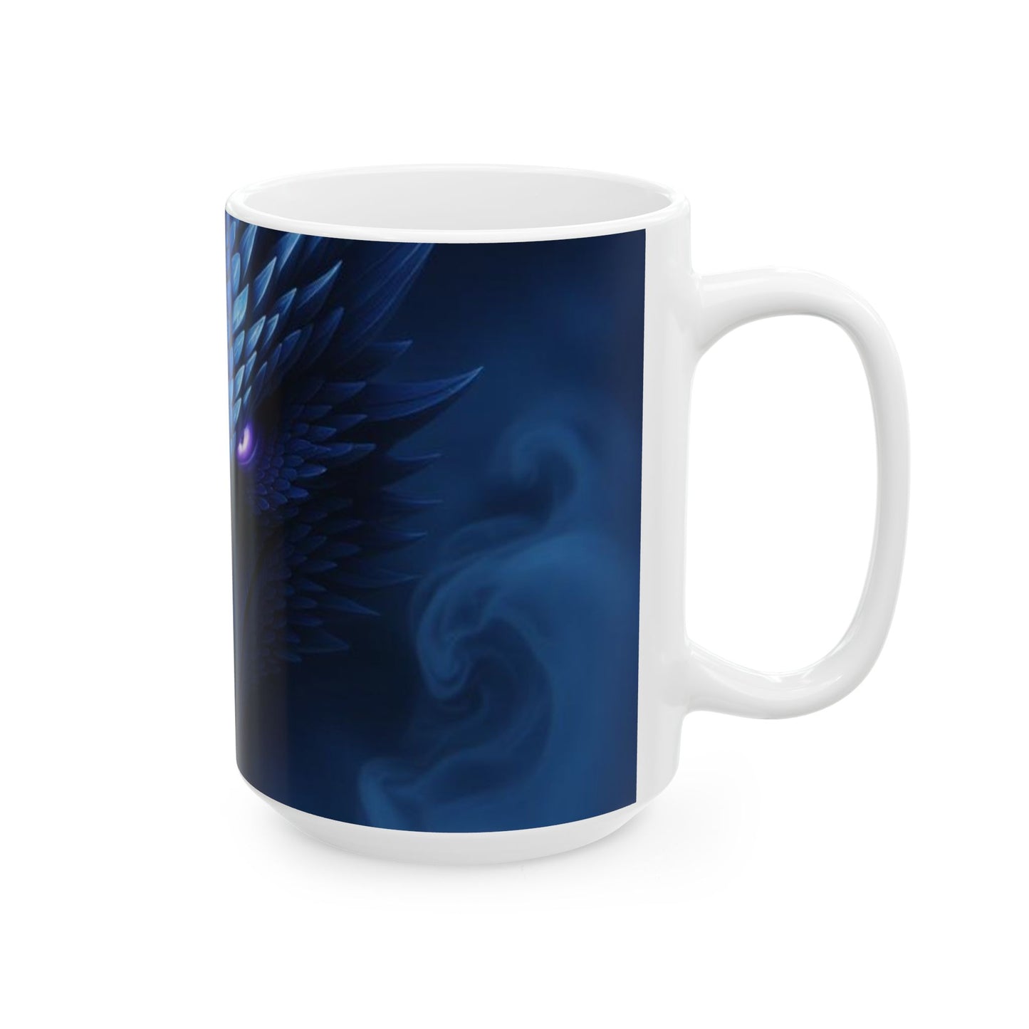 Dragon Theme Ceramic Mug, Fantasy Coffee Cup, Dragon Lover Gift, Unique Birthday Present, Office Decor, 11oz 15oz