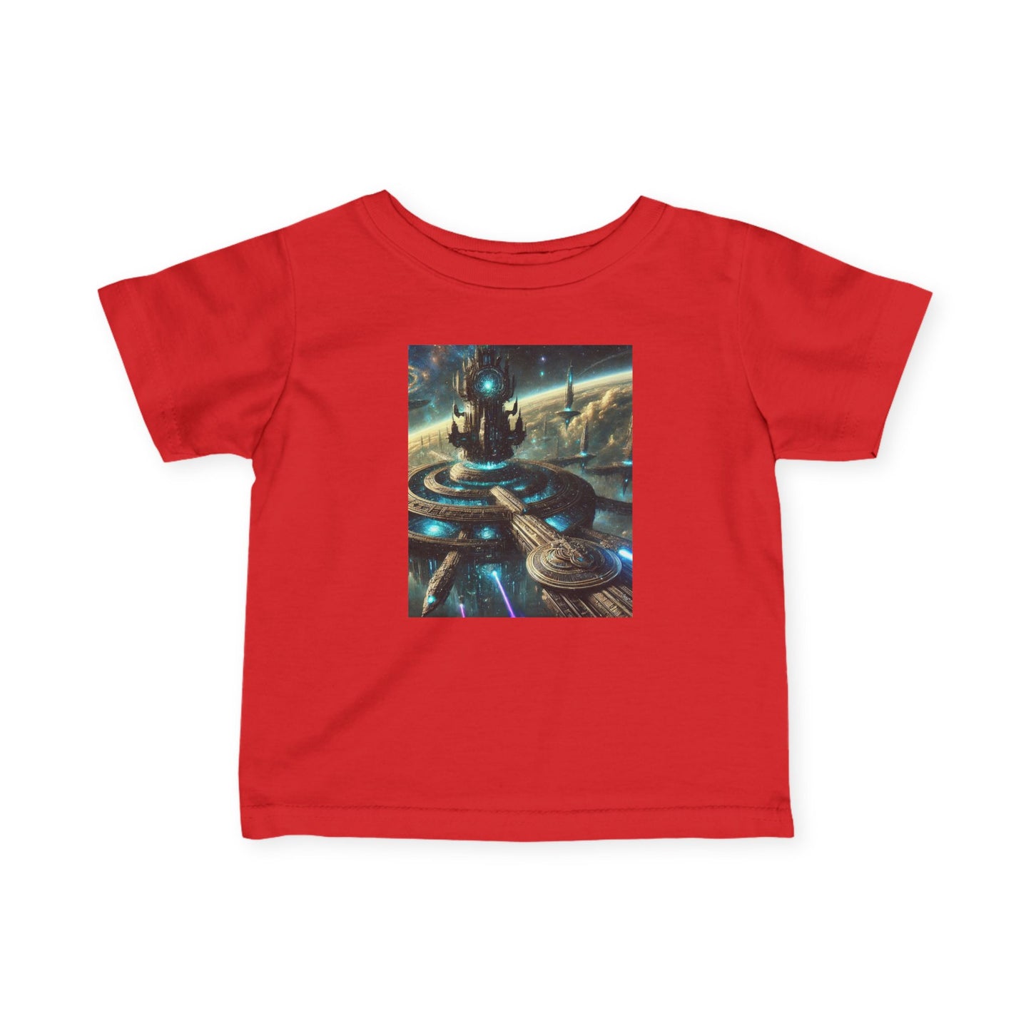 Galactic Adventure Infant Tee - Cosmic Print for Little Explorers