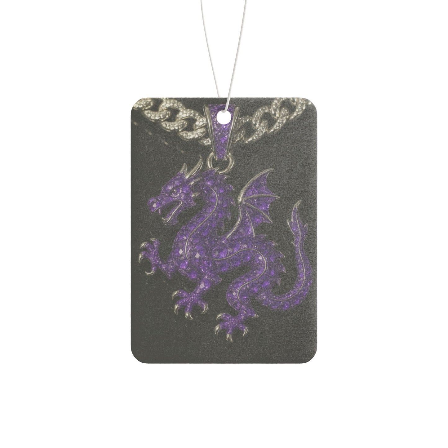 Purple Dragon Air Freshener, Fantasy Car Freshener, Gift for Dragon Lovers, Unique Home Fragrance, Car Accessories