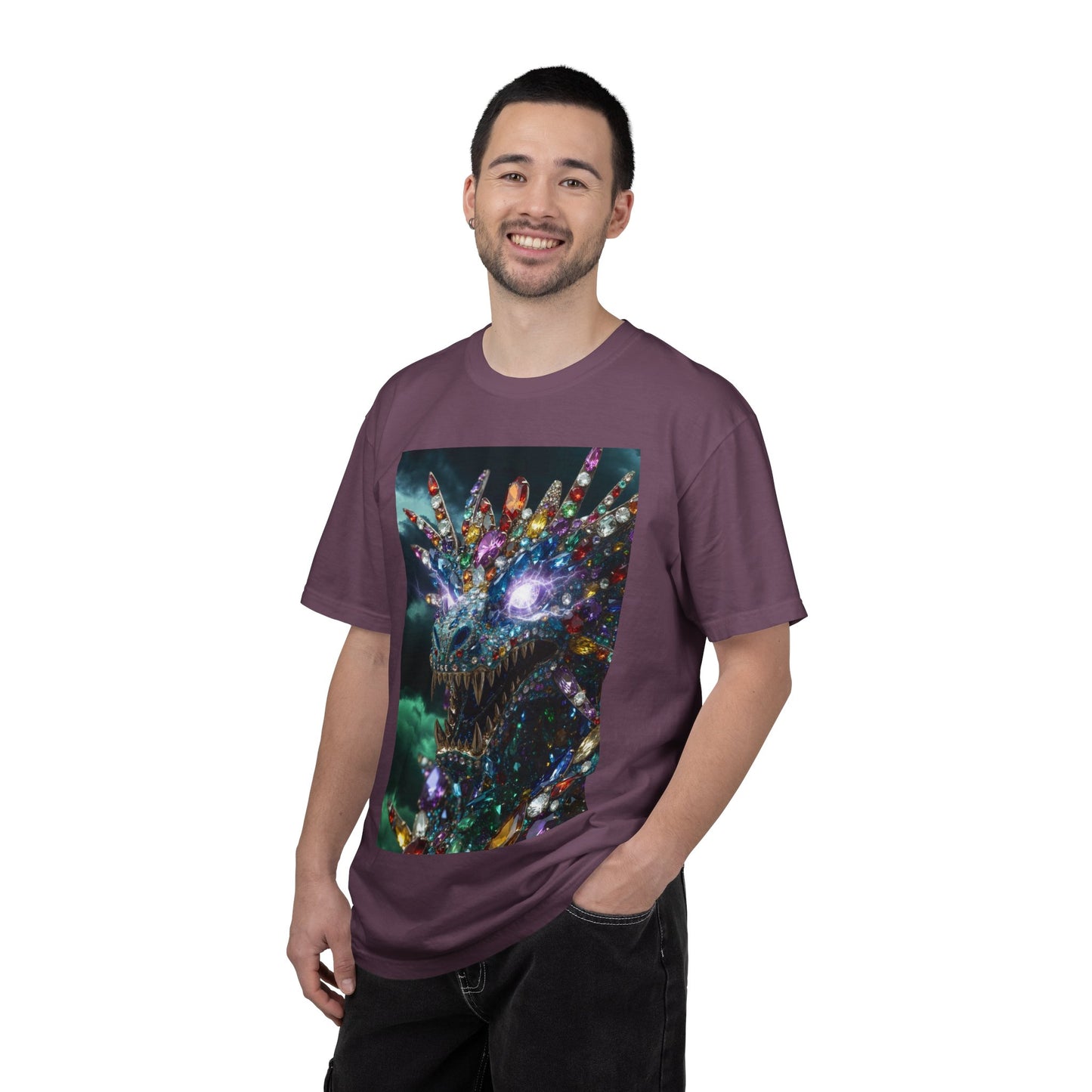 Dragon Crystal T-Shirt — Psychedelic Gem Monster Graphic Tee