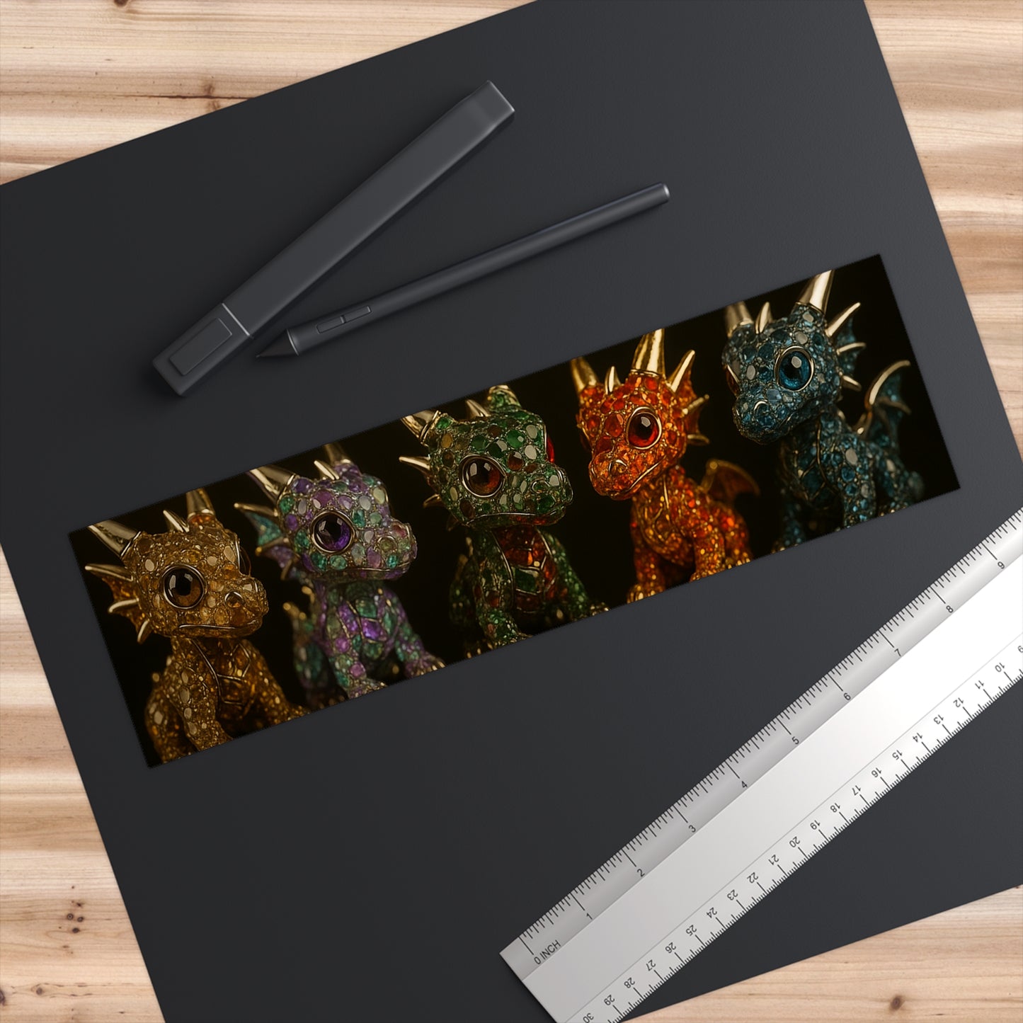 Sparkling Dragon Bumper Stickers | Whimsical Car Decorations, Fantasy Gifts, Unique Vehicle Art, Dragon Lover Stickers