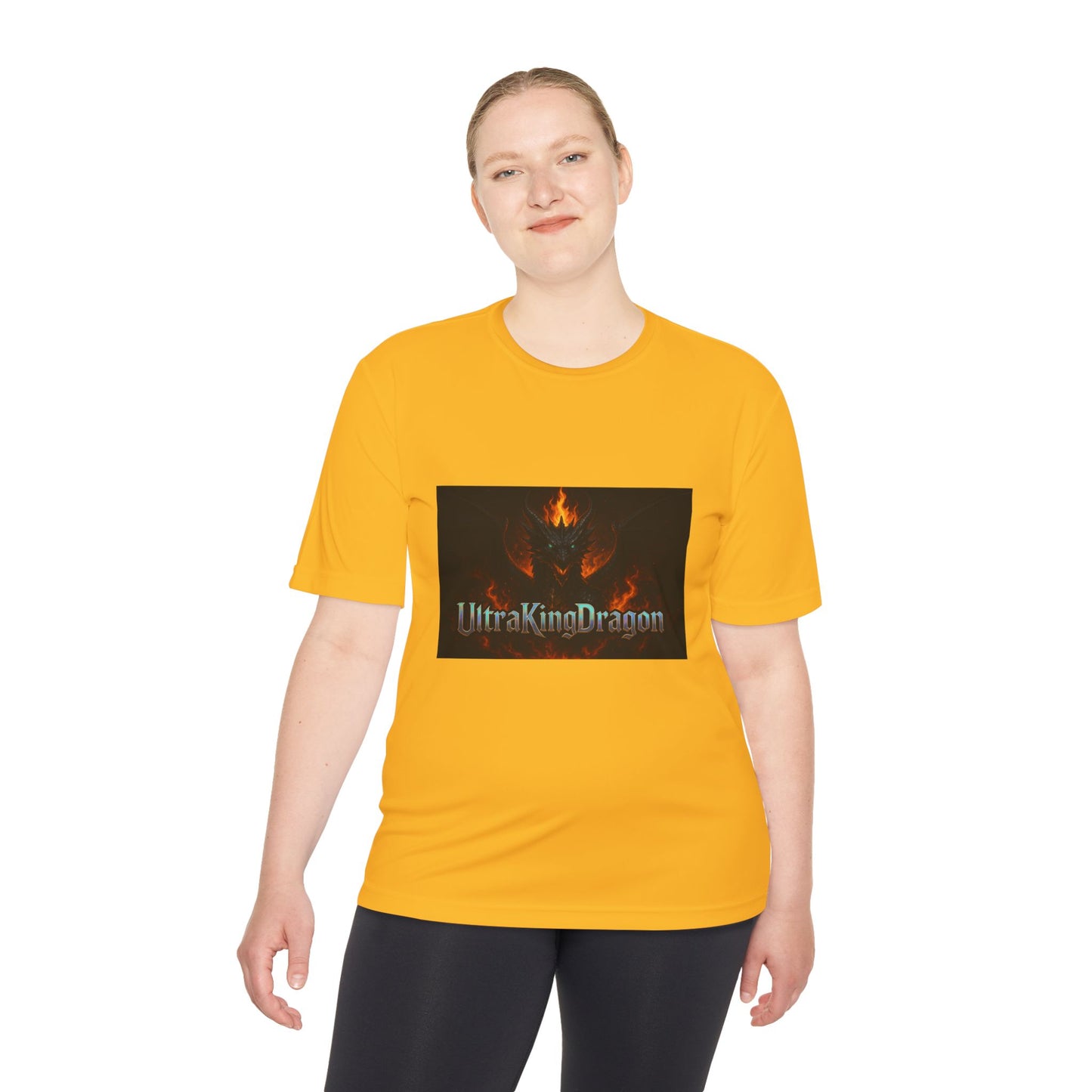 Unisex Moisture Wicking Tee - Dragon Design for Adventure Lovers