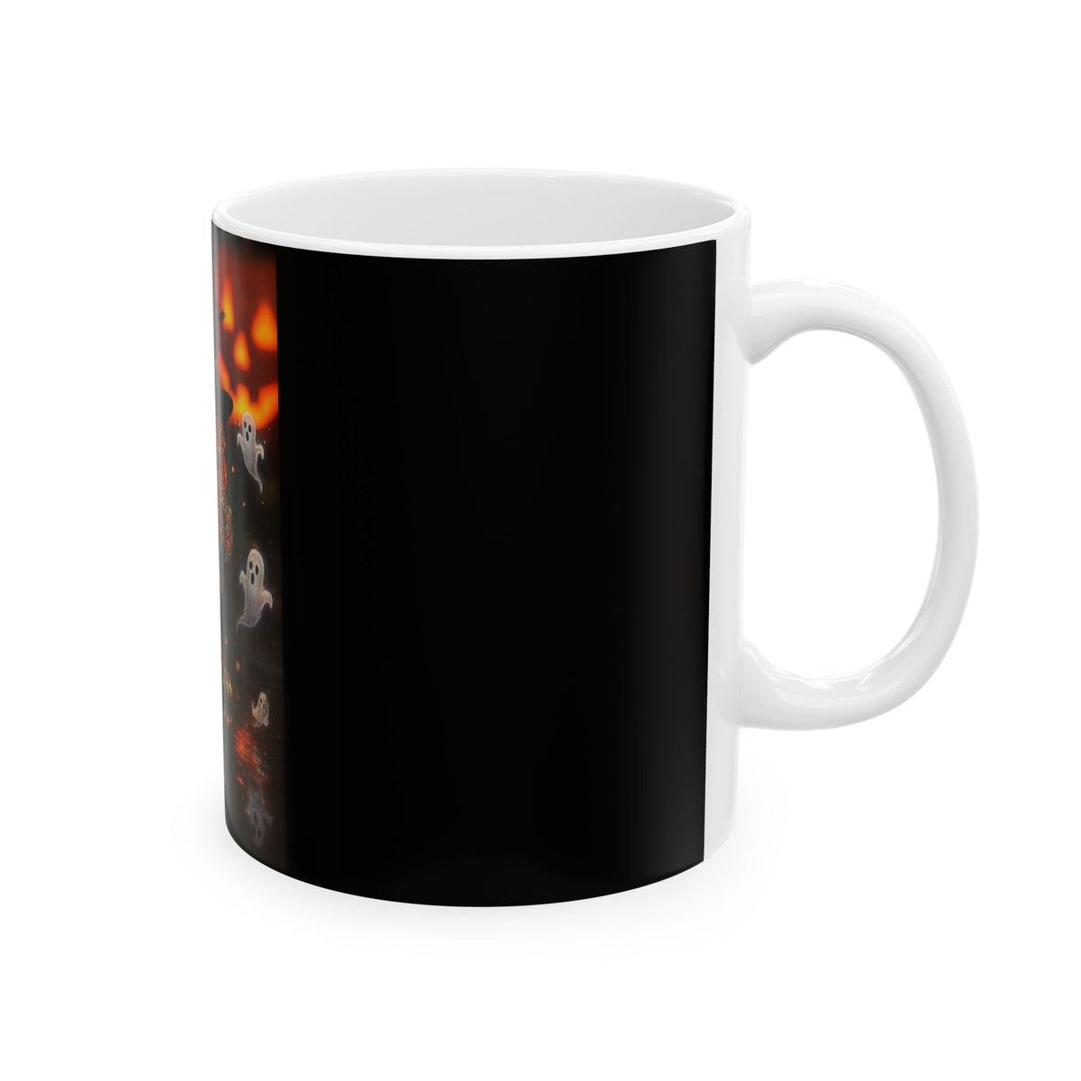 A Halloween Ghosts Ceramic Mug, Spooky Decor, Fall Coffee Cup, Halloween Gift, Cute Ghost Mug
