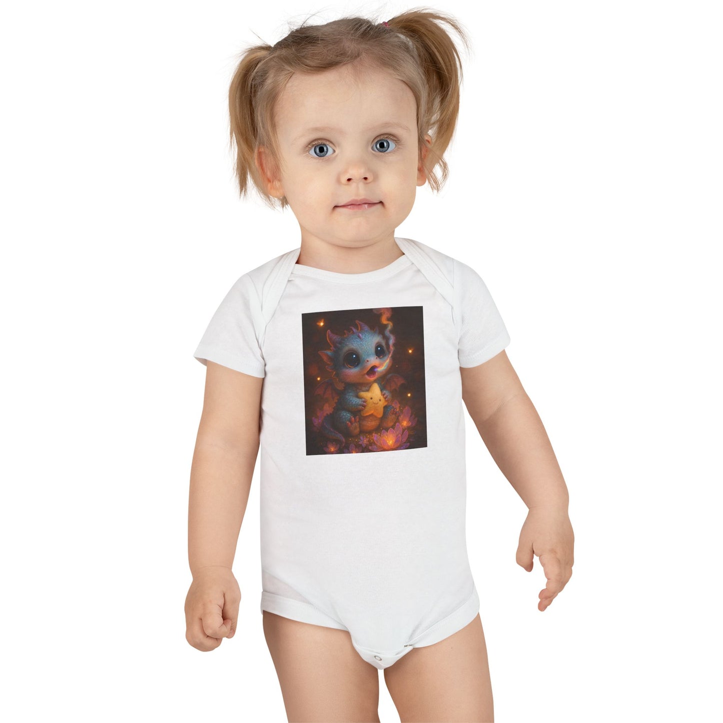 Cosmic Baby Short Sleeve Onesie® - Colorful Space Design for Newborns