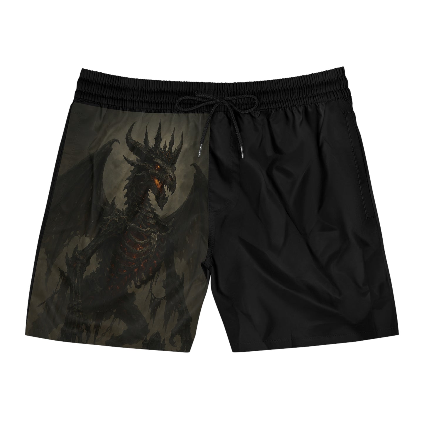 Men's Dragon Theme Swim Shorts - Stylish Beachwear for Summer Adventures