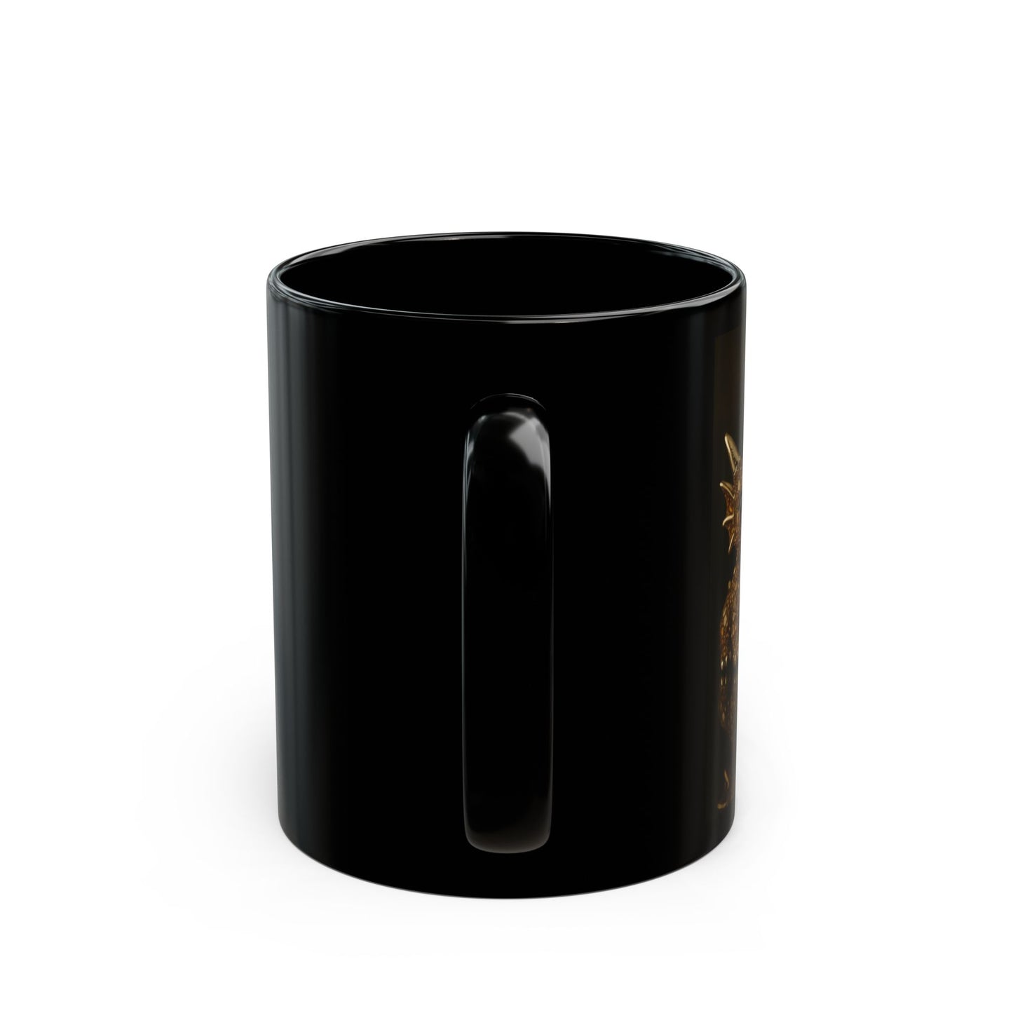 Fantasy Dragon Mug - Enchanting Black Ceramic Cup for Home, Office, Gifts, Collectibles, Unique Dragon Lover's Item