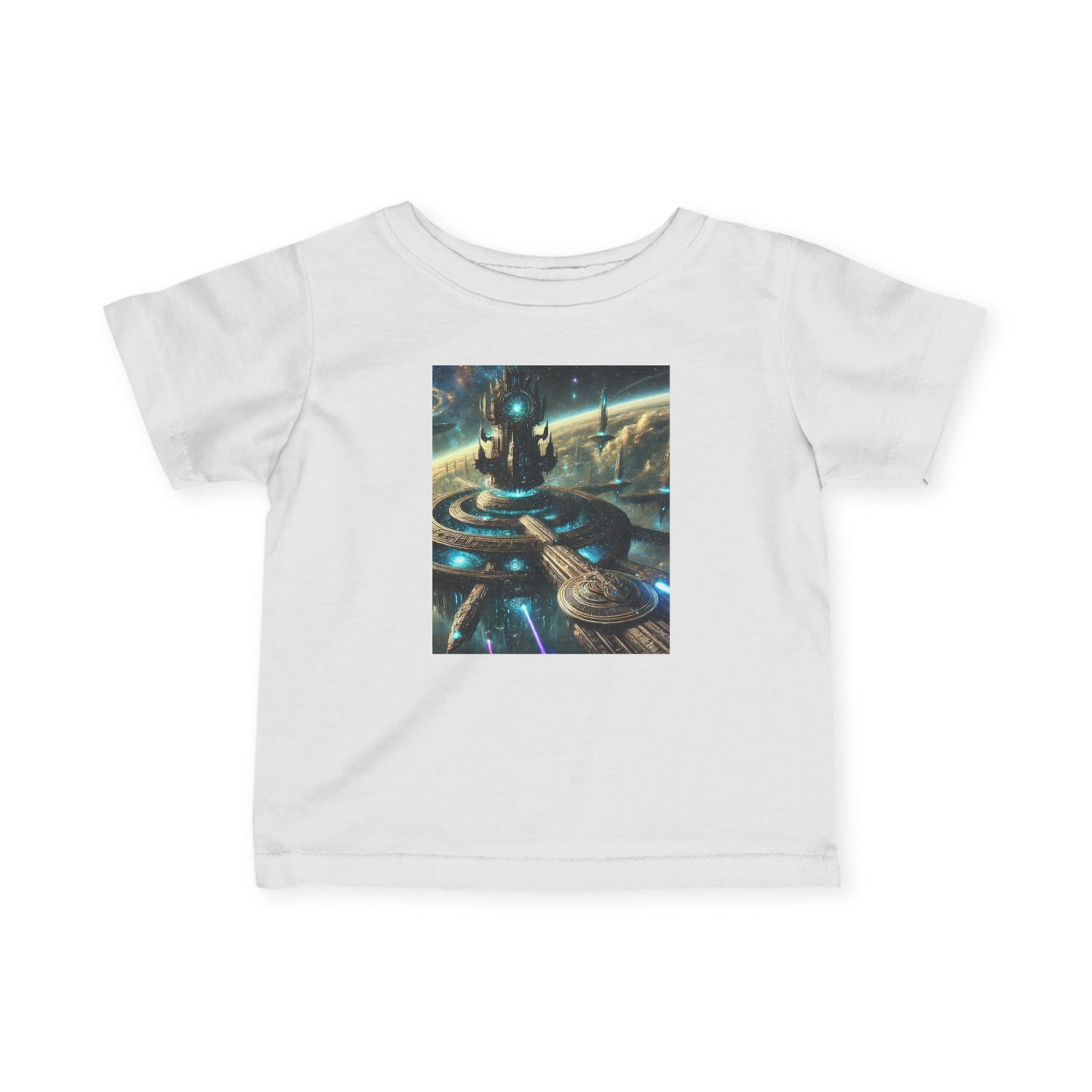 Galactic Adventure Infant Tee - Cosmic Print for Little Explorers