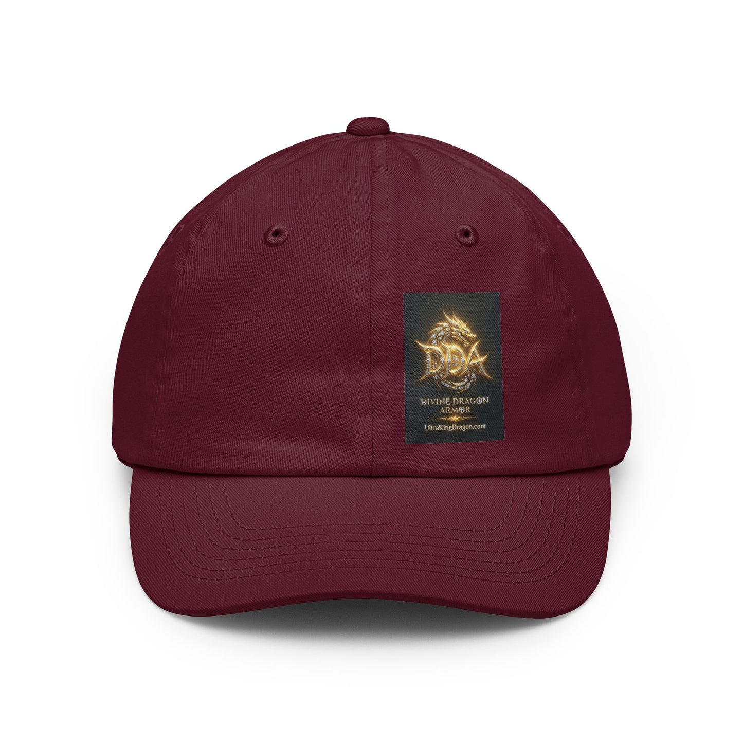 Dad Hat — Golden DRAGON Emblem Baseball Cap