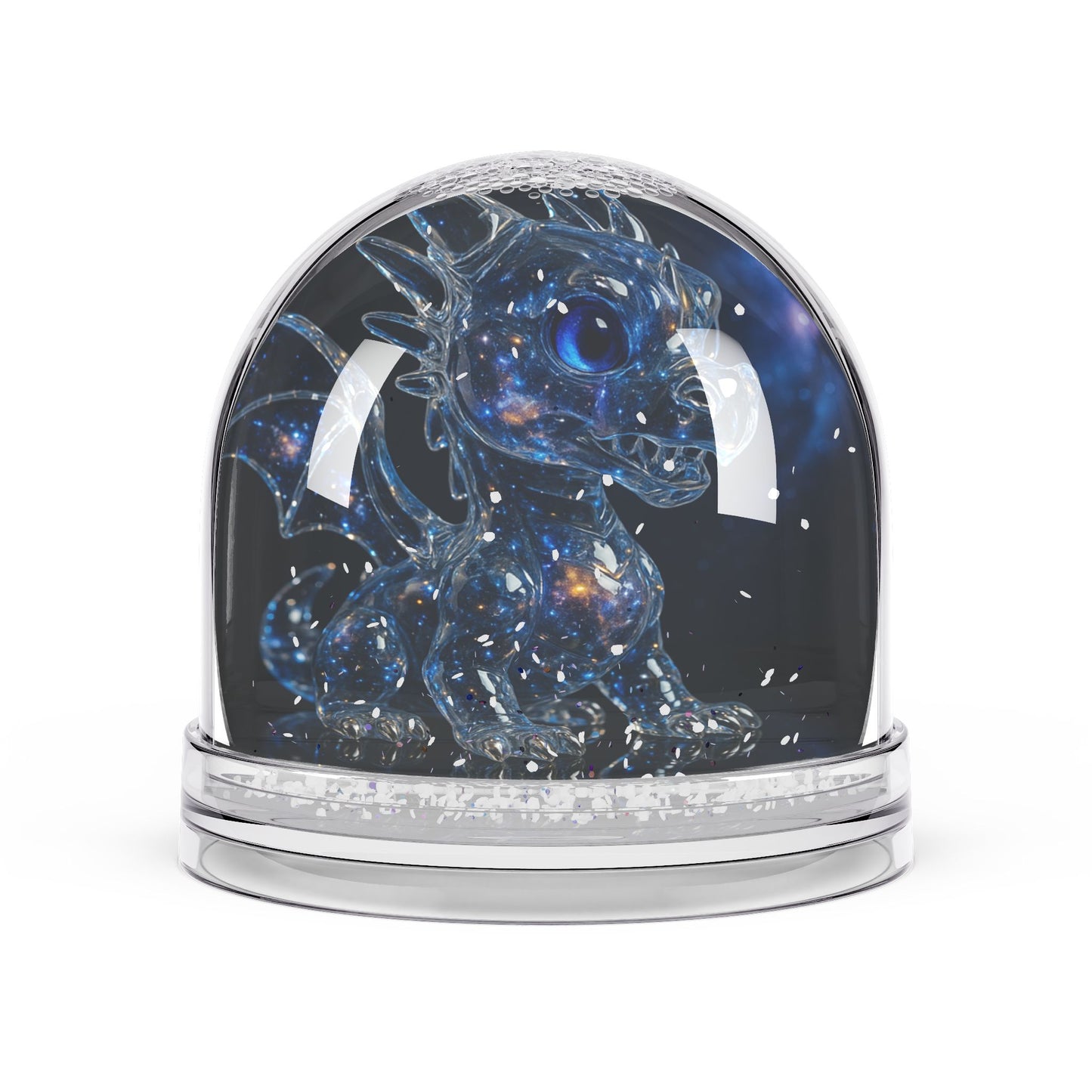 Galaxy Dragon Snow Globe, Fantasy Decor, Gift for Dragon Lovers, Unique Home Accents, Magical Christmas Decor