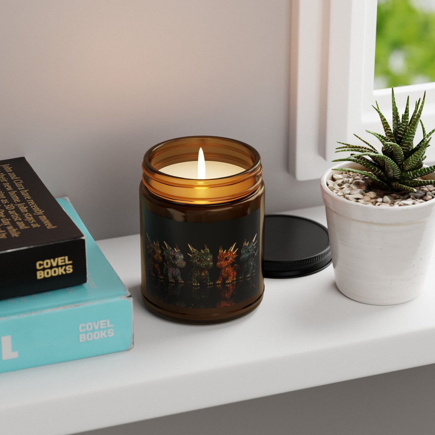 Vibrant Fantasy Scented Soy Candle, Eco-Friendly Relaxation Gift, Home Decor, Cozy Vibes, Perfect for Any Occasion