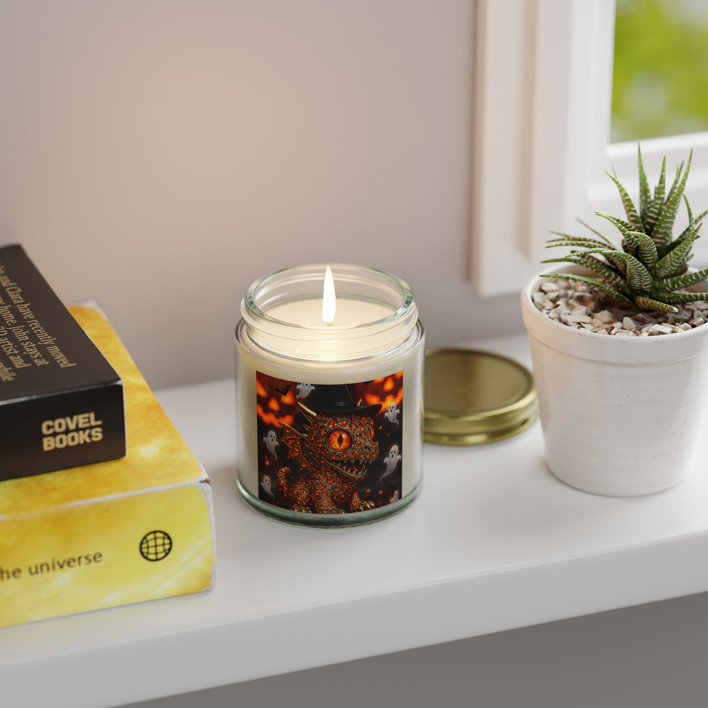Halloween Dragon Scented Candles - Coconut Apricot Wax, Decorative Gifts, Home Fragrance, Fall Decor, Spooky Candle