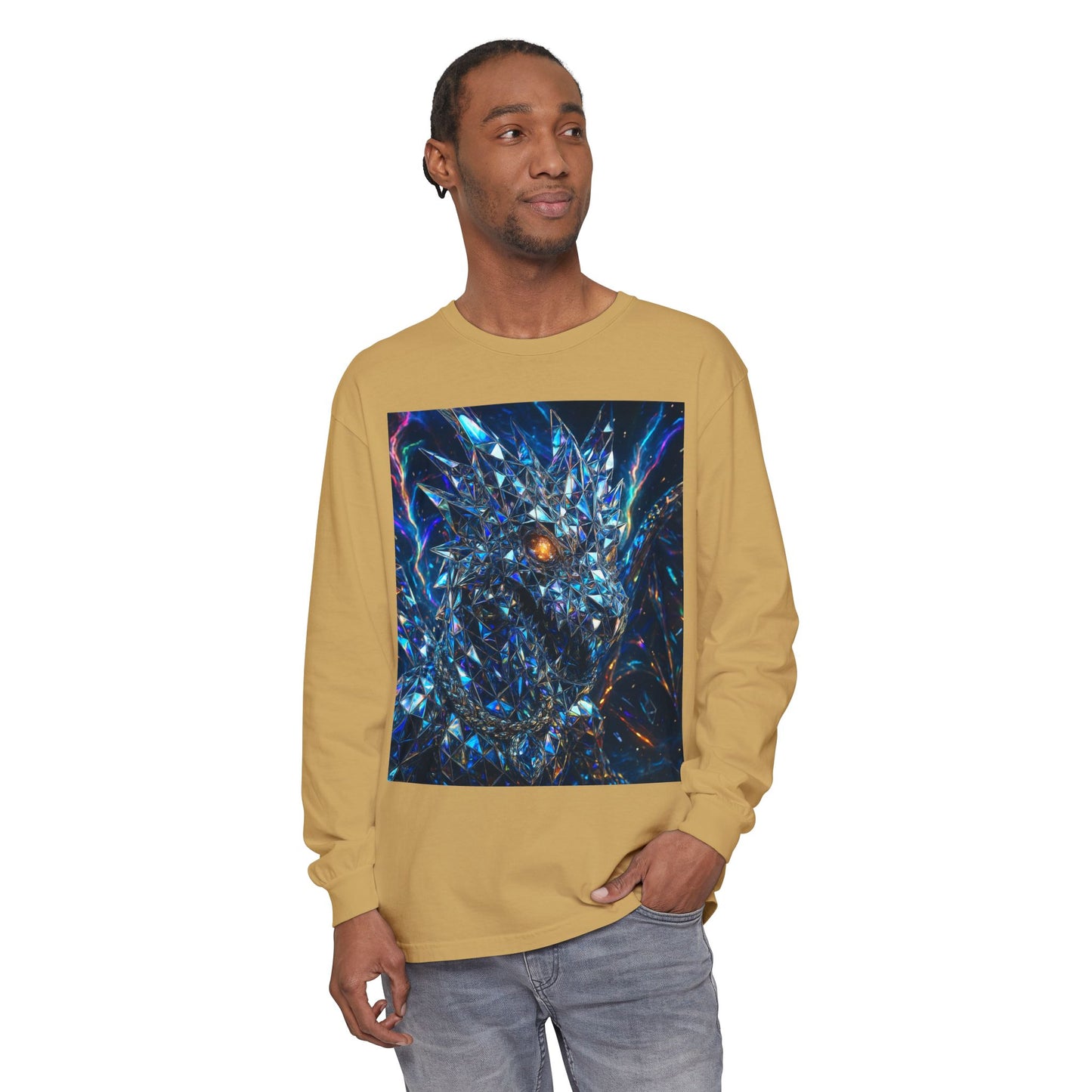 Unisex Garment-dyed Long Sleeve T-Shirt