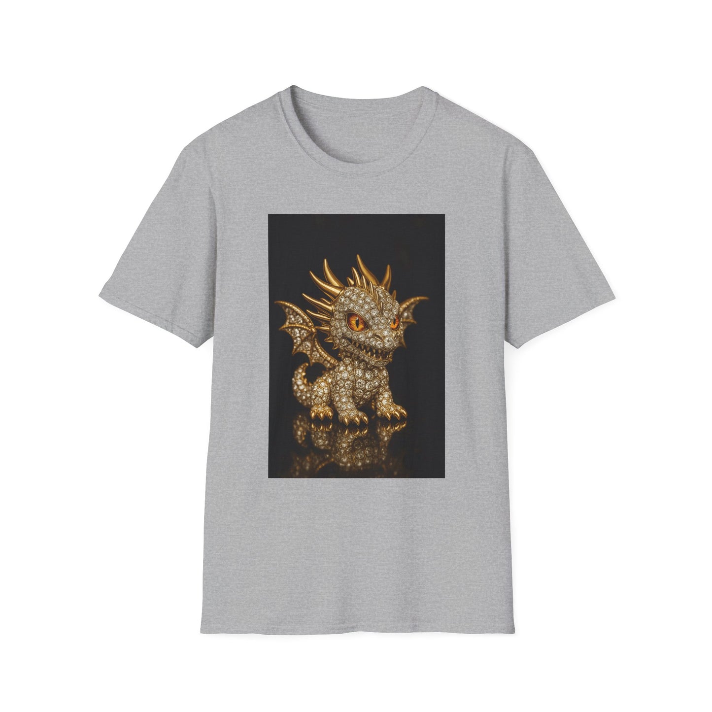 Dragon Graphic Unisex T-Shirt, Fun Fantasy Apparel, Perfect Gift for Dragon Lovers, Casual Wear, Birthday Gift, Softstyle Tee