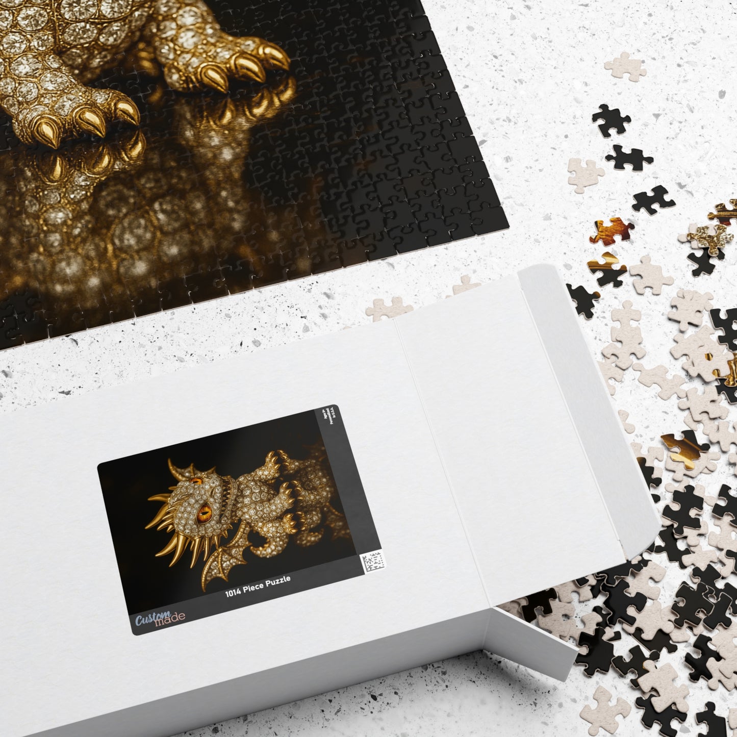 Mystical Dragon Puzzle - Enchanting Jigsaw Fun for All Ages, Family Game Night, Gift for Collectors, Home Decor
