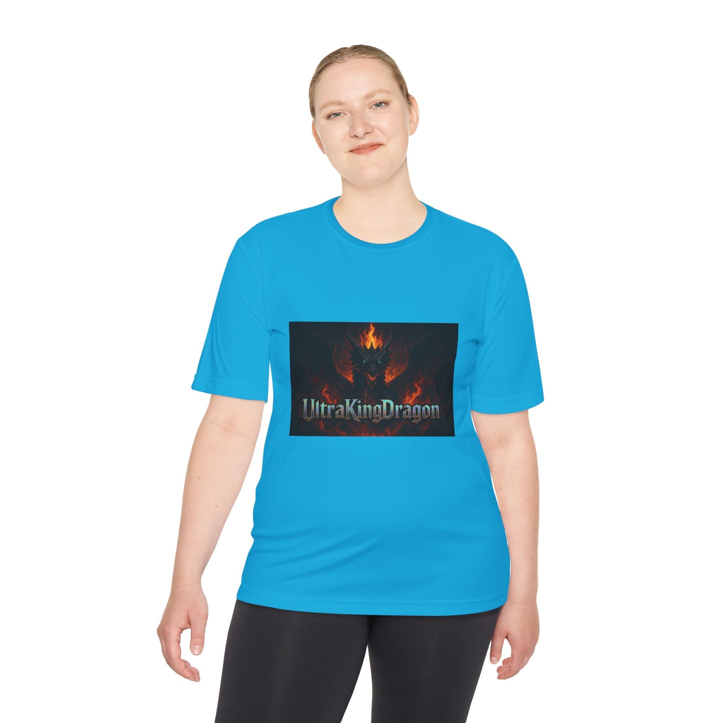 Unisex Moisture Wicking Tee - Dragon Design for Adventure Lovers