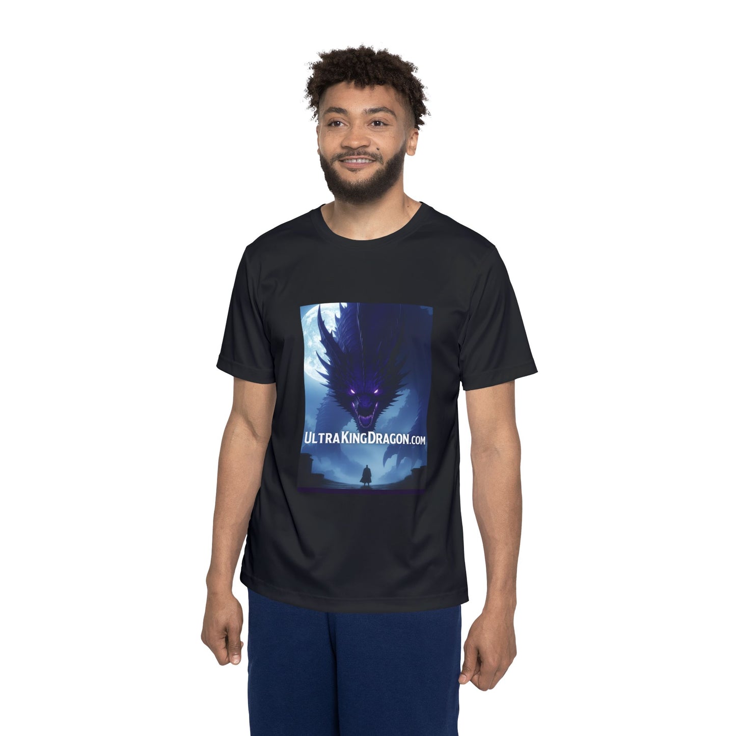 Men's Graphic Sports Jersey - Ultra King Dragon Design, Athletic Wear, Gamer Apparel, Unique Sportswear Gift, Fantasy Inspired T-Shirt