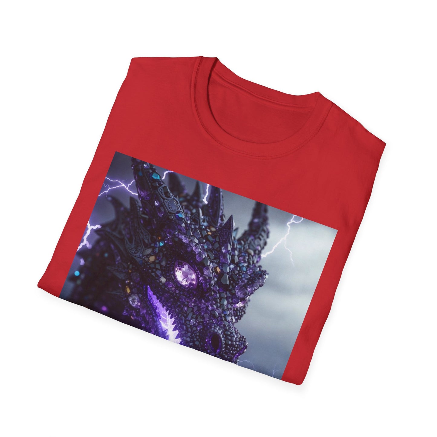Dragon Lightning T-Shirt — Neon Electric Fantasy Graphic Tee