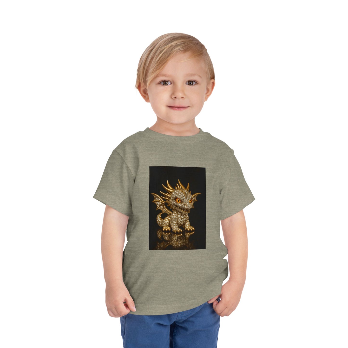 Adorable Dragon Toddler Tee | Kids' Fantasy Shirt, Birthday Gift for Boys and Girls, Cute Animal Print, Playful Toddler Fashion