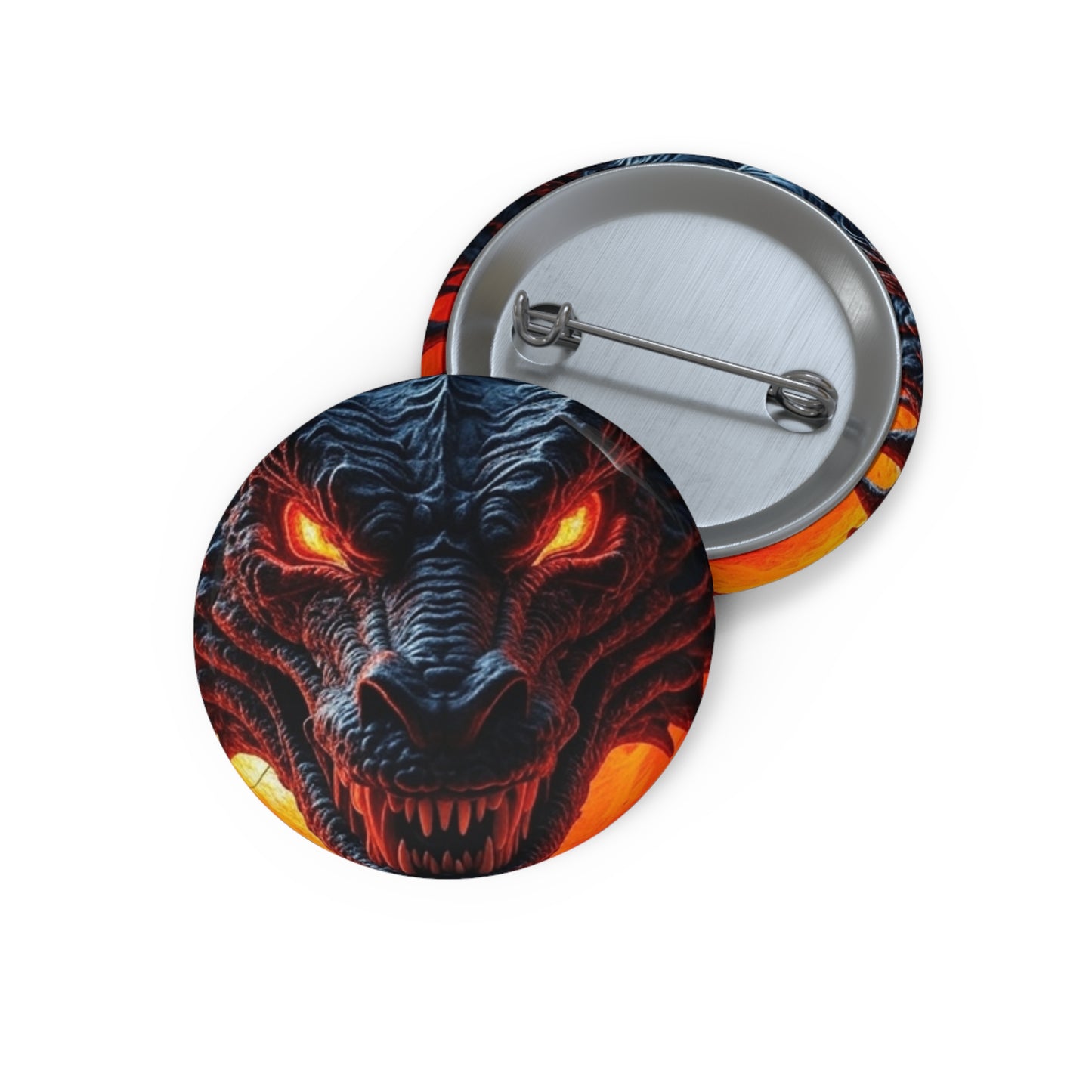 Custom Dragon Design Pin Buttons - Unique Accessories for Events & Gifts