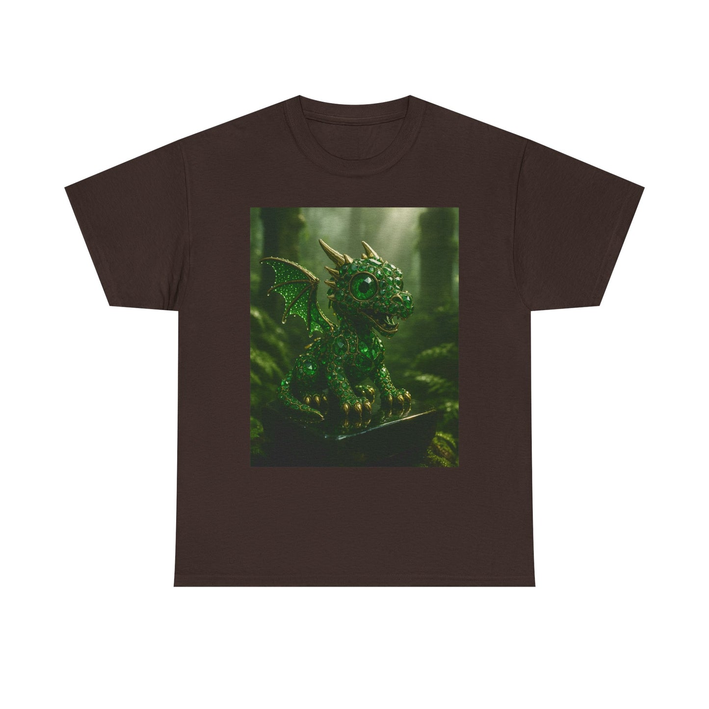 Fantasy Dragon Graphic Tee, Unisex Heavy Cotton Shirt, Cute Dragon Top, Gifts for Dragon Lovers, Whimsical Art T-Shirt, Casual Wear