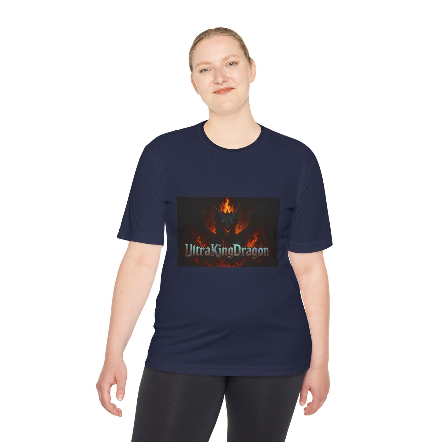 Unisex Moisture Wicking Tee - Dragon Design for Adventure Lovers