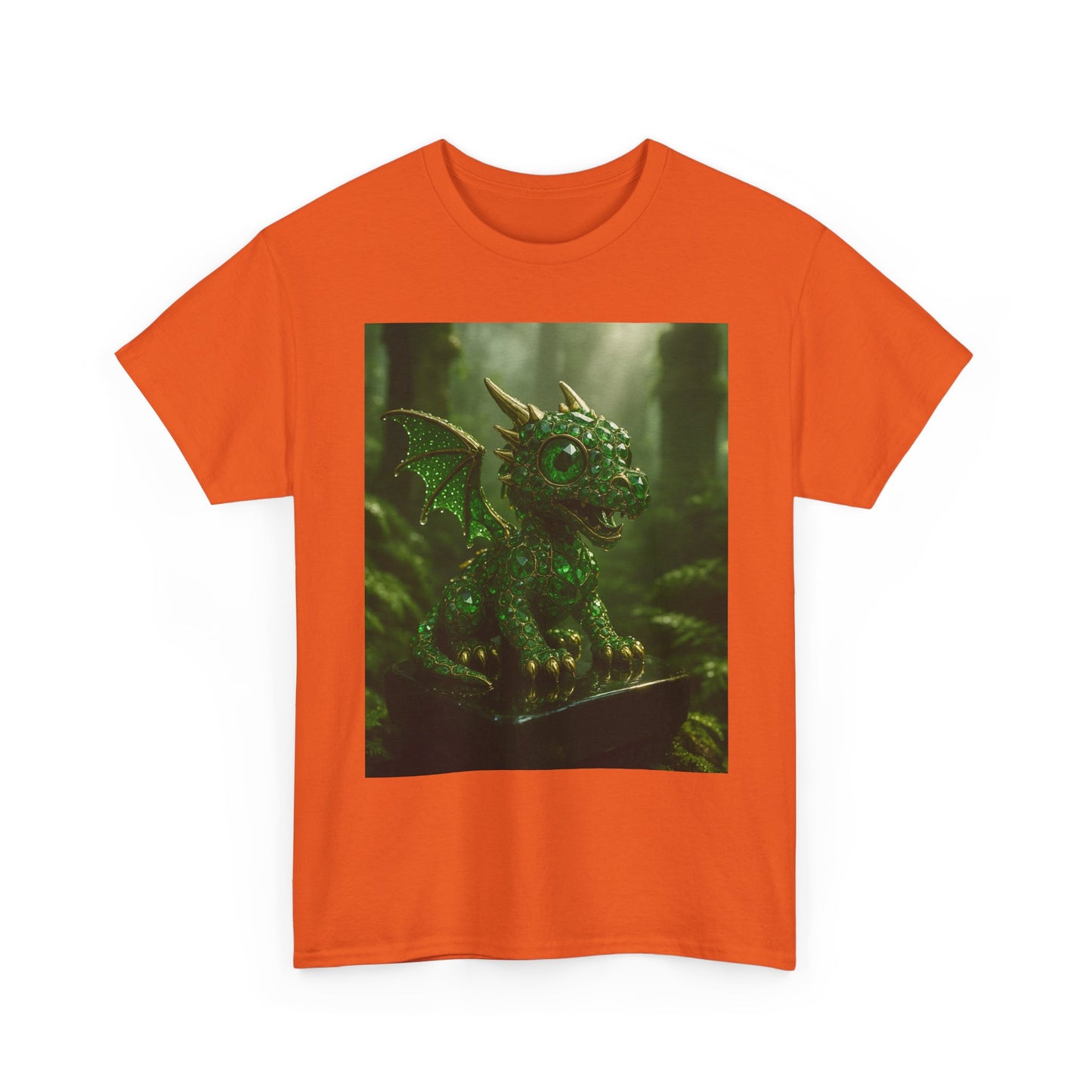 Fantasy Dragon Graphic Tee, Unisex Heavy Cotton Shirt, Cute Dragon Top, Gifts for Dragon Lovers, Whimsical Art T-Shirt, Casual Wear